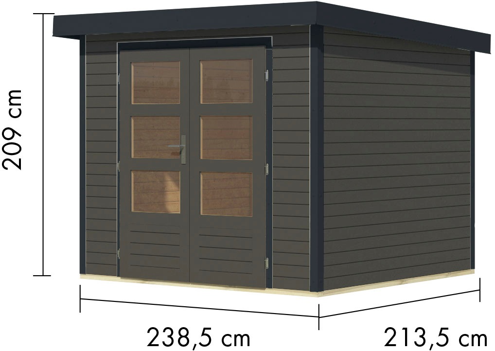 Karibu Gartenhaus »Jupiter 3 B«, in verschiedenen Farben