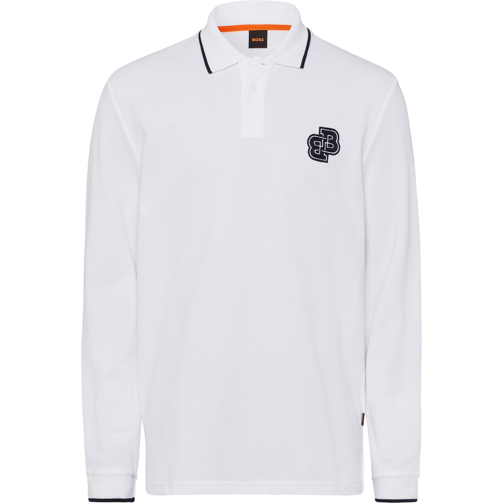 BOSS ORANGE Poloshirt »Pefelt 10214500 01« mit Kontrastkanten