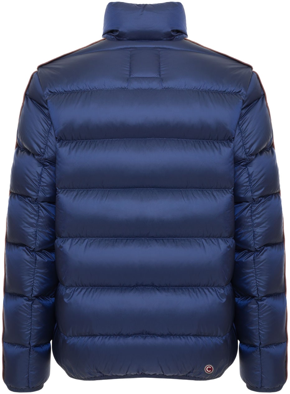 Colmar Daunenjacke ohne Kapuze mit glänzendem Finish und kontrastierenden Galonstreifen