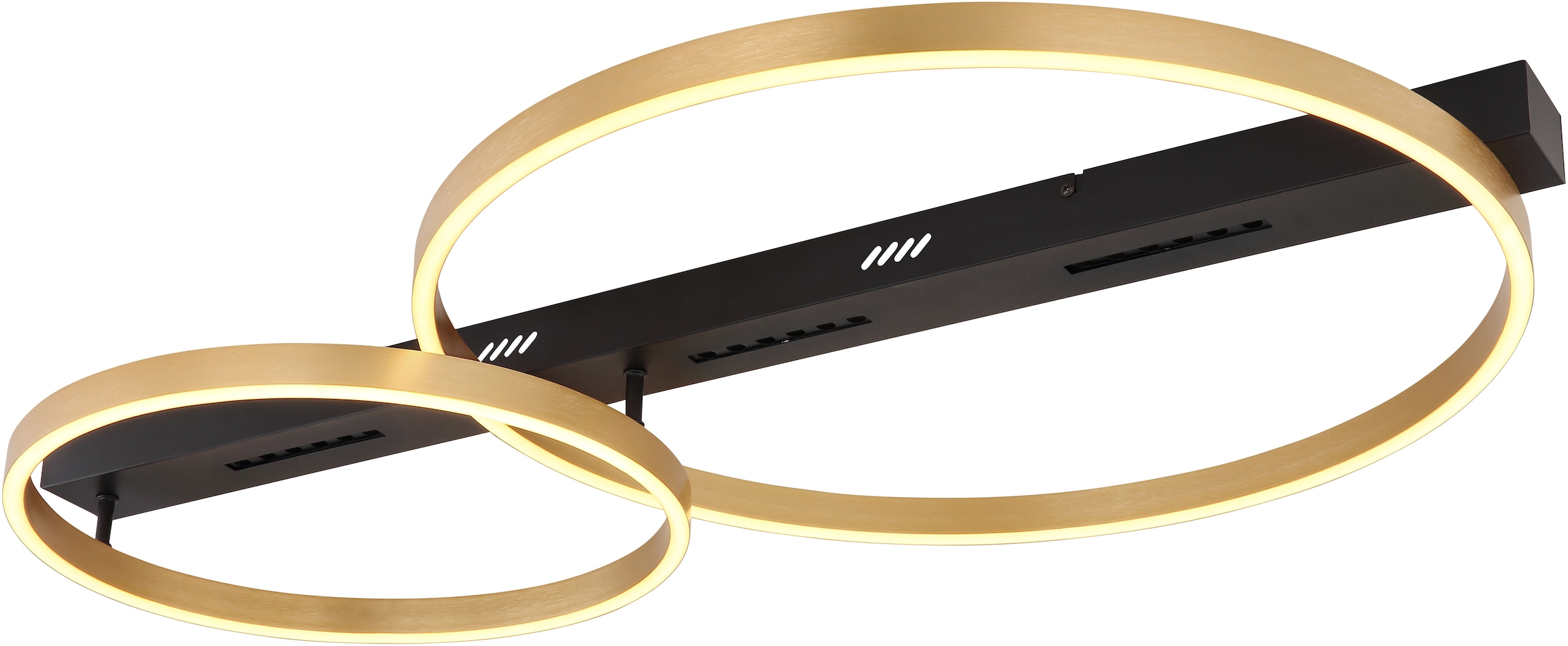 GLOBO LIGHTING LED Deckenleuchte »LUFFY« LED-Modul 1 Stk. Warmweiß Deckenlampe/LxBxH: 930x585x102mm/Wohnzimmer/Schlafzimmer/modern