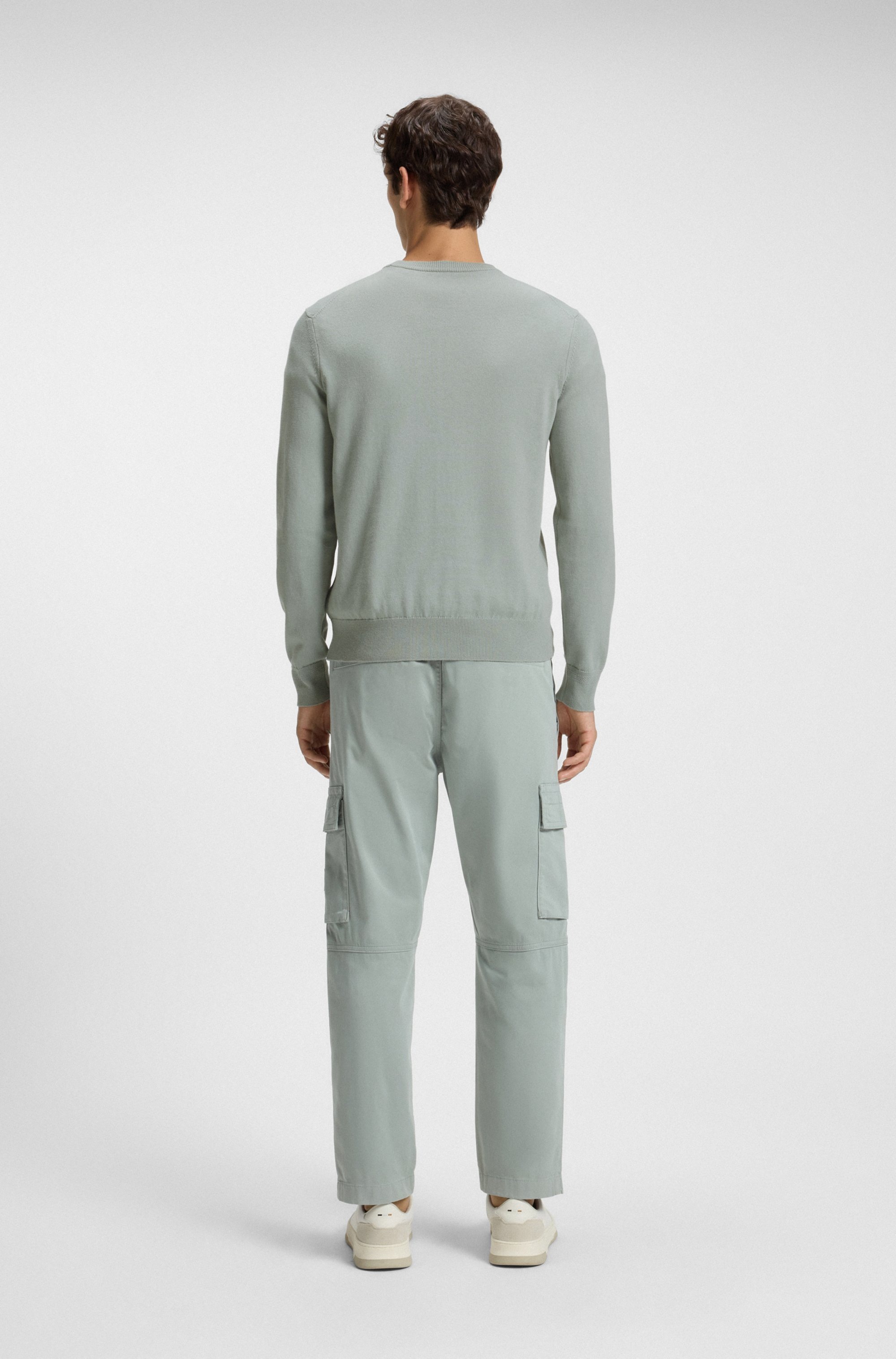 BOSS ORANGE Strickpullover »Kanovano Cotton Cashmere« mit Rundhalsausschnitt