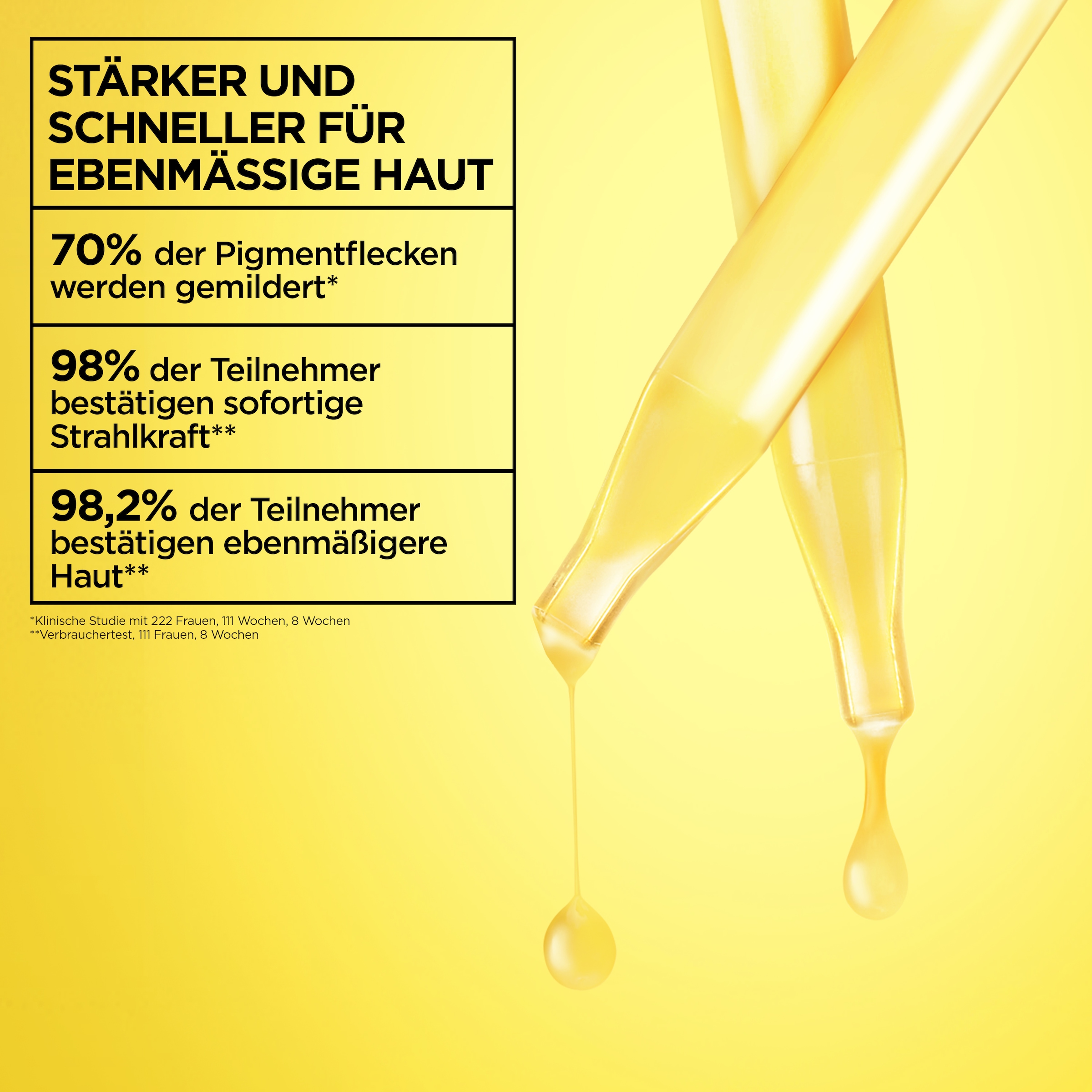 GARNIER Gesichtsserum »VITAMIN C+ GLOW BOOSTER SERUM« für empfindliche Haut, flüssige Textur, mit 4 % Niacinamid
