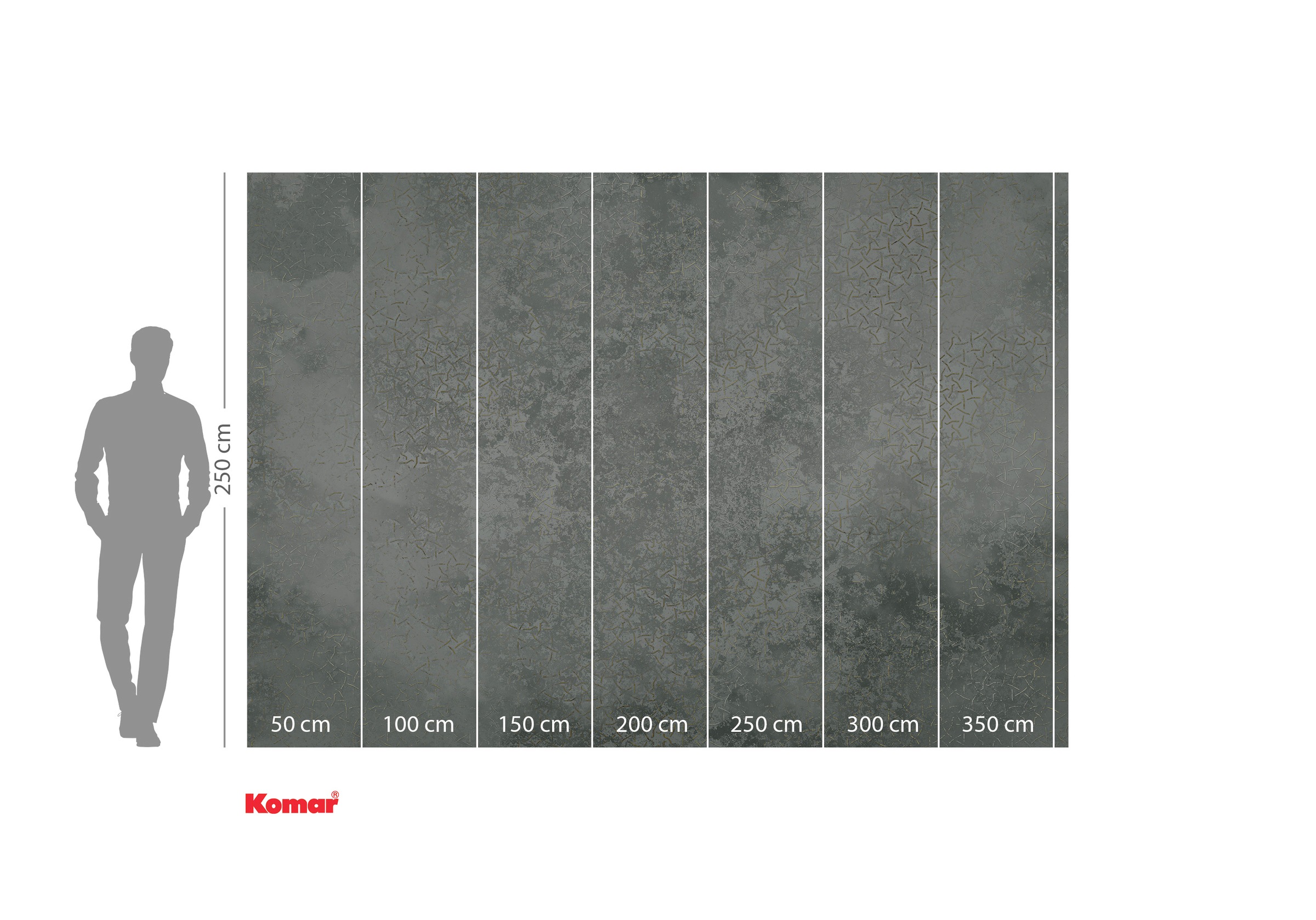 Komar Fototapete »Digitaldruck Vlies - Obfuscated Ornament - Größe 400 x 250 cm«, bedruckt-floral-geblümt-gemustert-tropisch, Wohnzimmer, Schlafzimmer