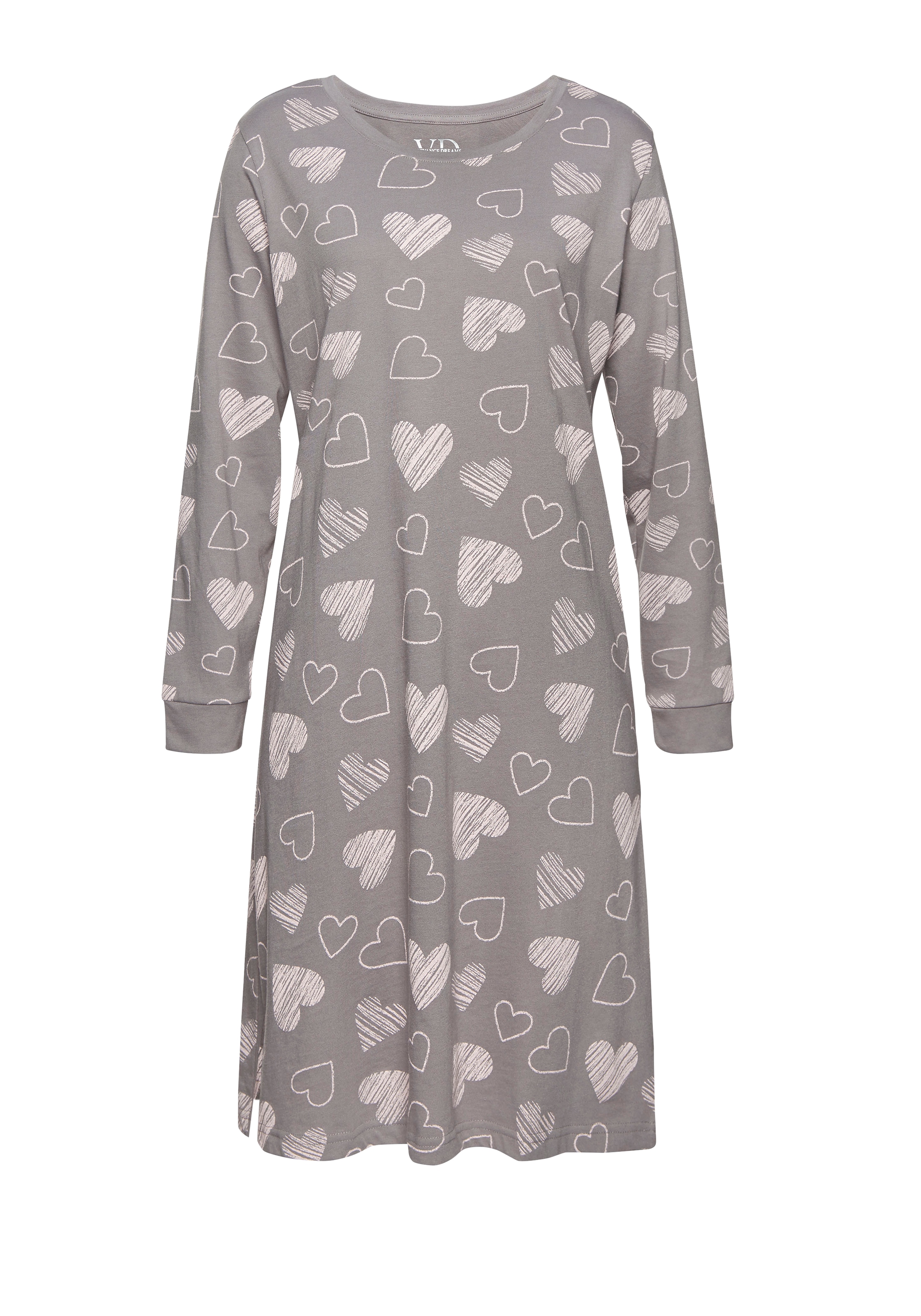 Vivance Dreams Nachthemd 2er Pack,  mit süßem Herzprint