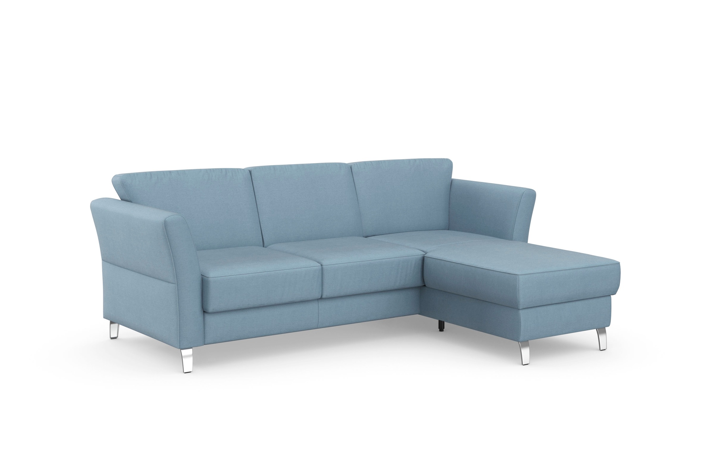 sit&more Ecksofa »Visby L-Form«, wahlweise mit Bettfunktion und Bettkasten, frei im Raum stellbar