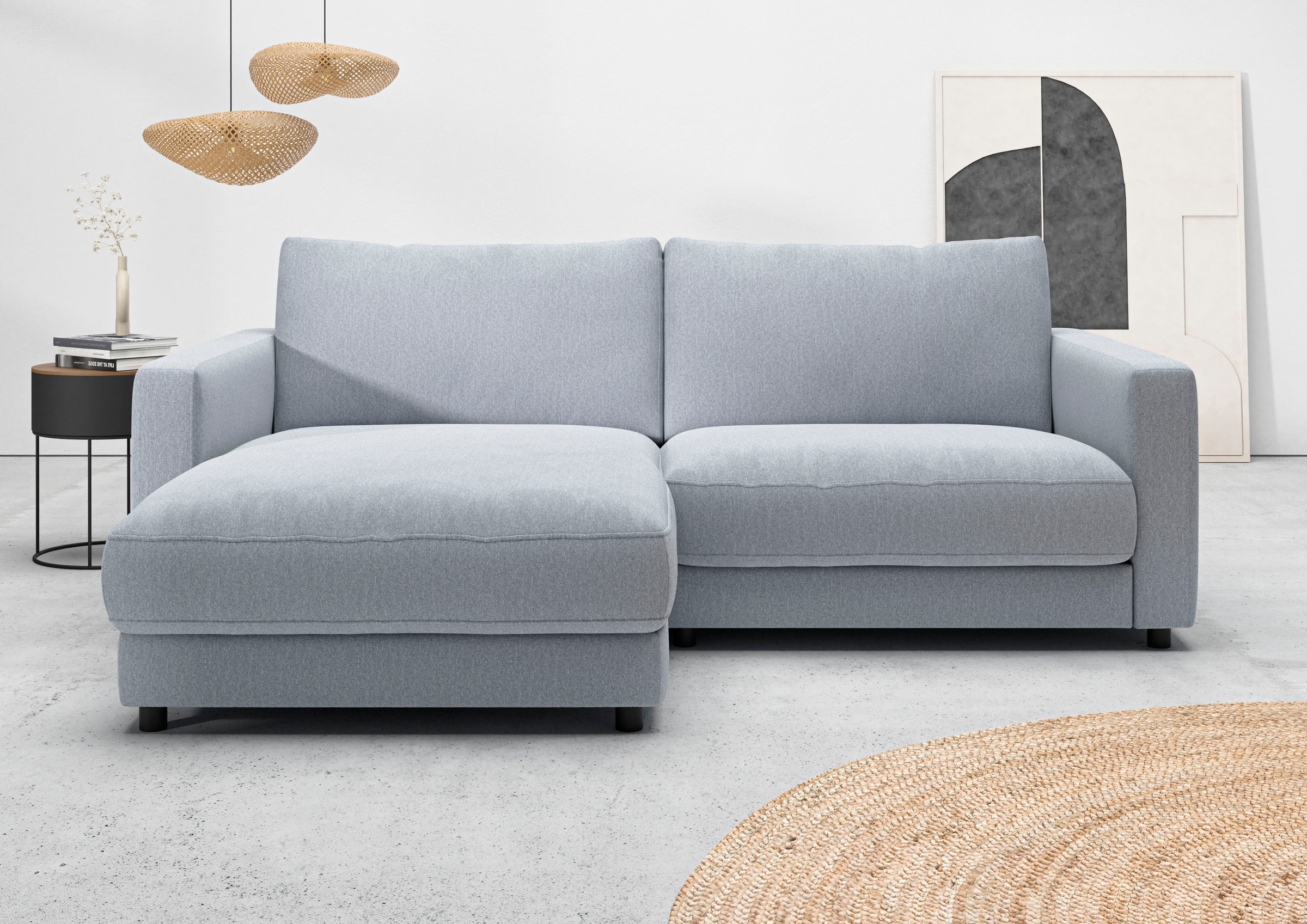 Home affaire Ecksofa »Ecksofa Jiro, L-Form, große Sitztiefe, Breite 226 cm« günstig online kaufen
