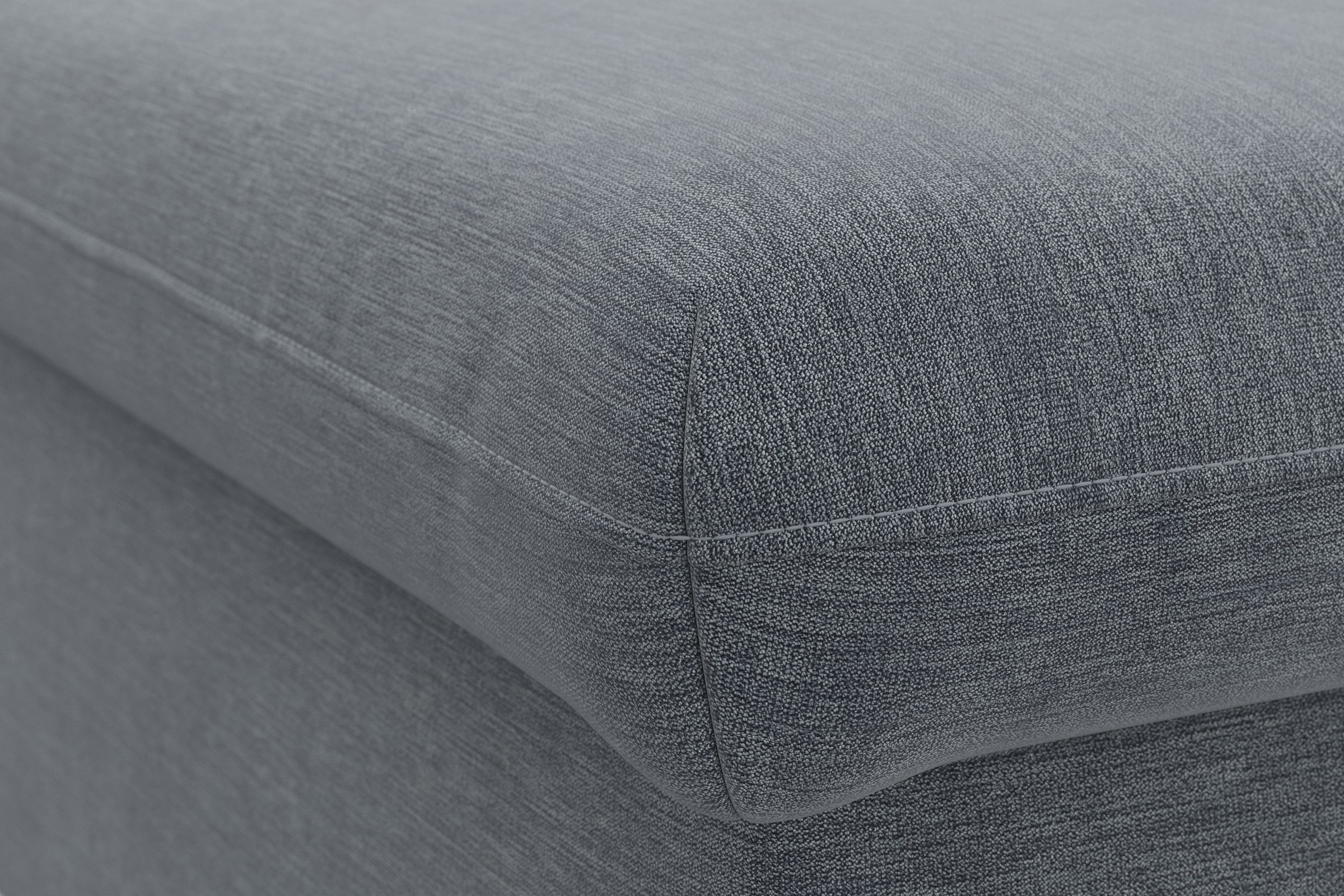 DOMO collection Hocker »Topper«, mit Wellenunterfederung, auf Kunststoffgleitern
