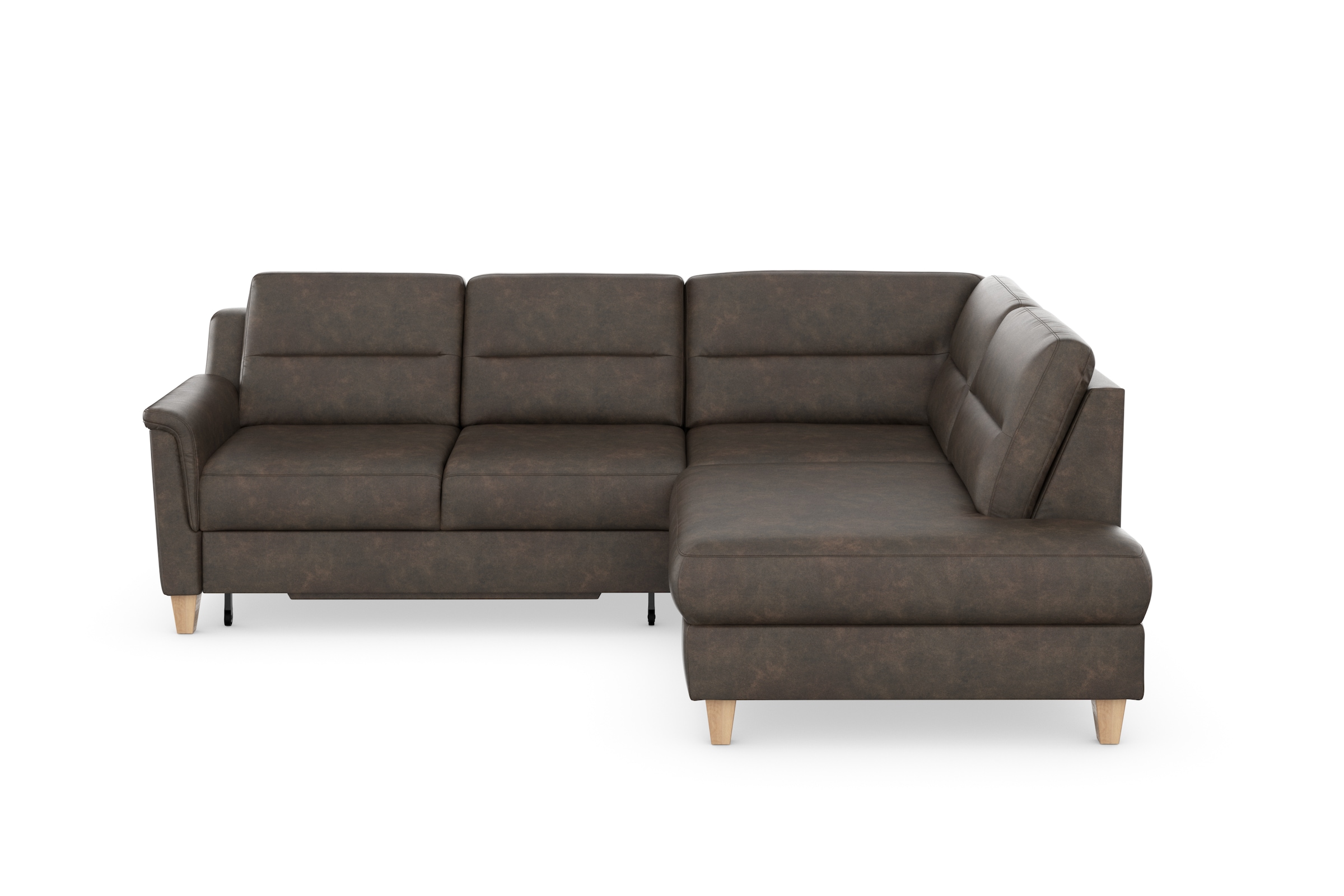 sit&more Ecksofa »Farö L-Form«, inklusive Federkern, wahlweise mit Bettfunktion und Bettkasten