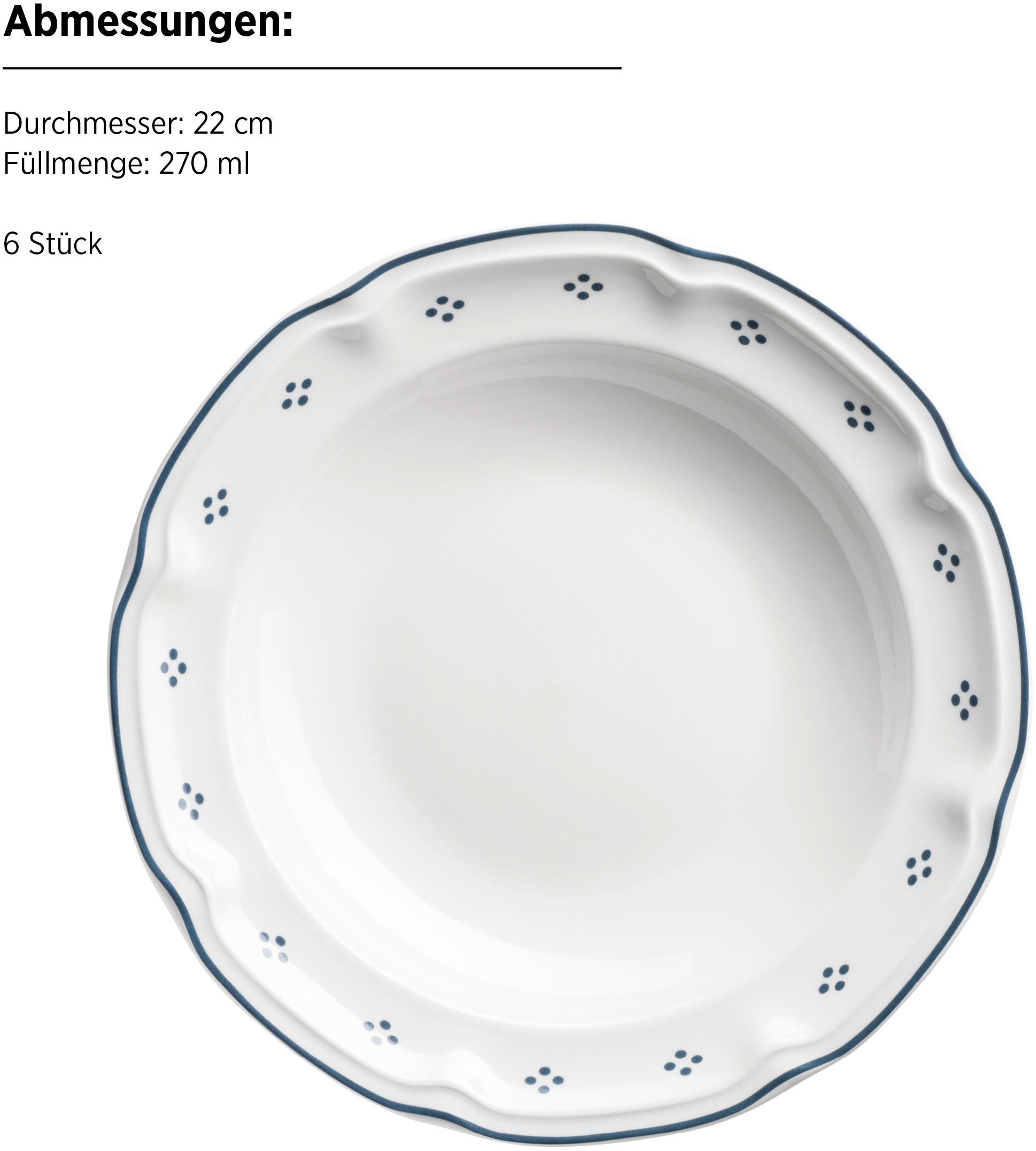 MÄSER Tafelservice »Lova« mit dekorativem Punktmuster