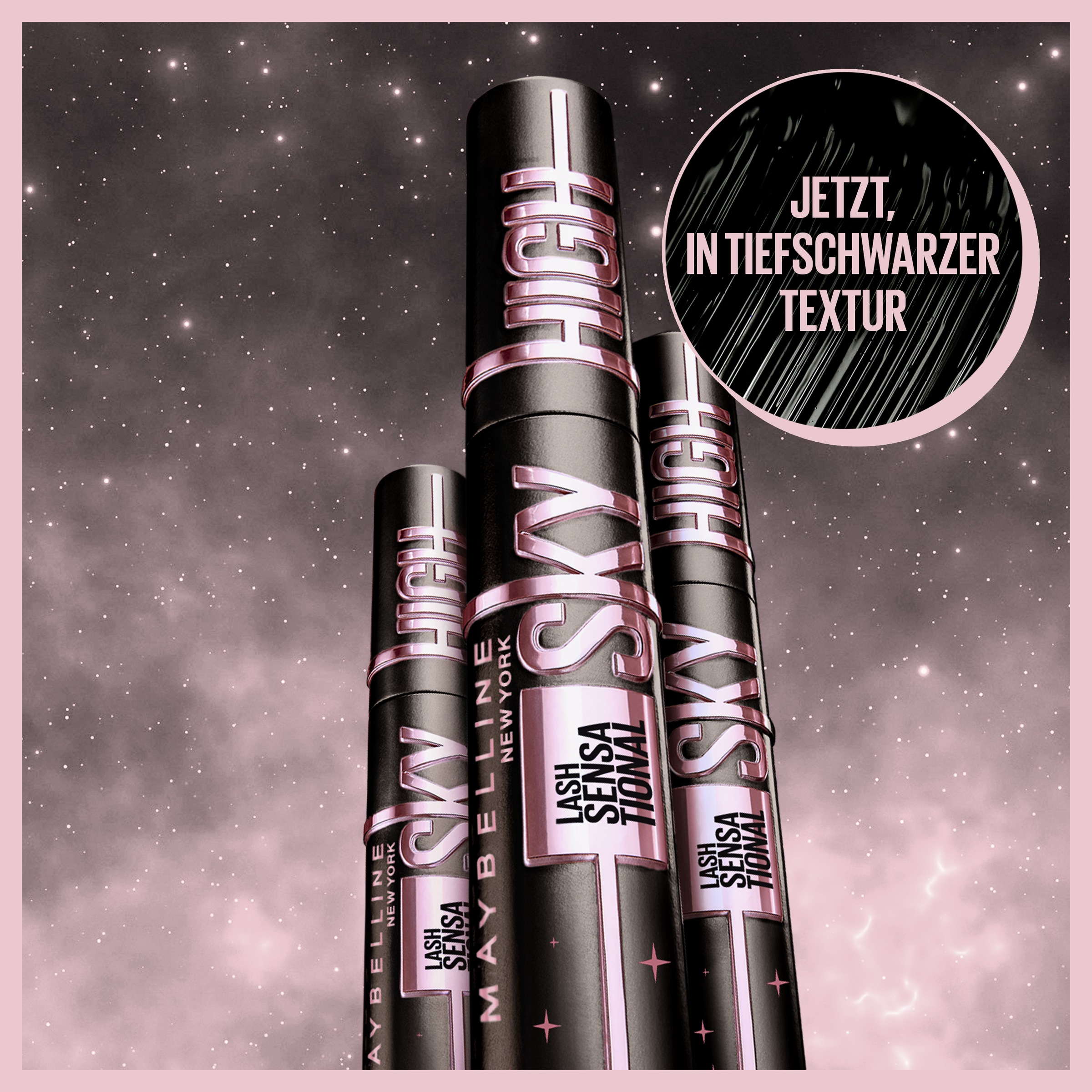 MAYBELLINE NEW YORK Mascara »Lash Sensational Sky High DP« mit kosmisch schwarzem Effekt