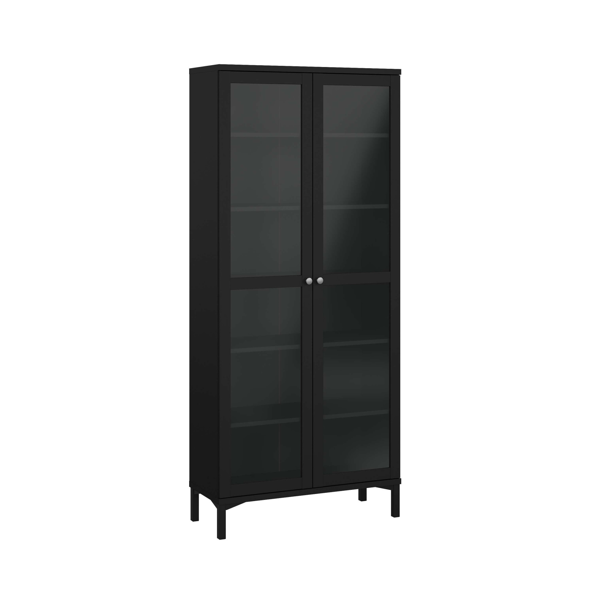 INOSIGN Vitrine »Roma Vitrinenschrank, Standvitrine, Glasvitrine, Schrank, Stauraum«, 2 Glastüren, Höhe 200 cm, 6 Fächer, Breite 89 cm