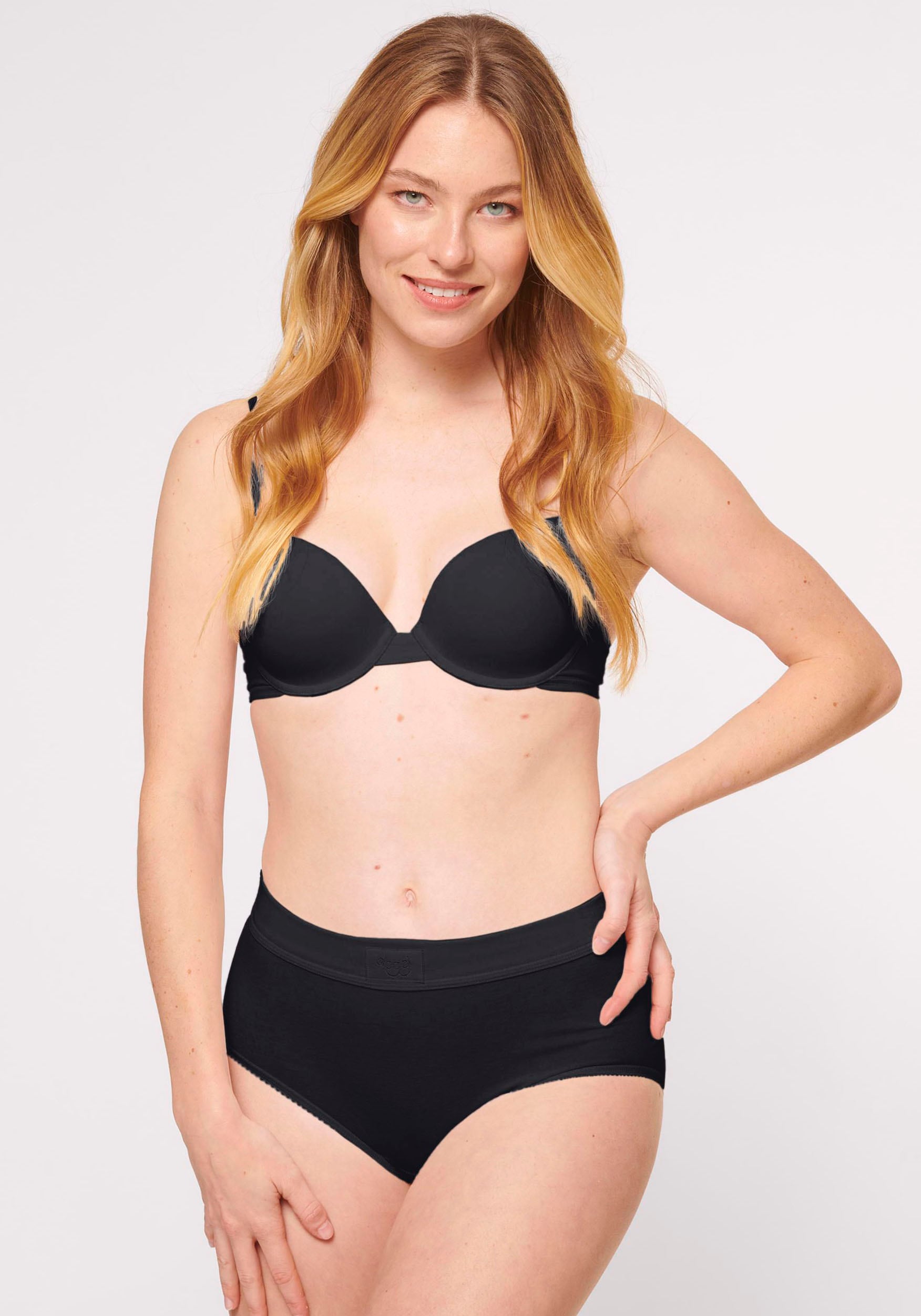 sloggi Slip »Double Comfort Maxi 2P«, (2er Pack), doppellagiges Taillenband