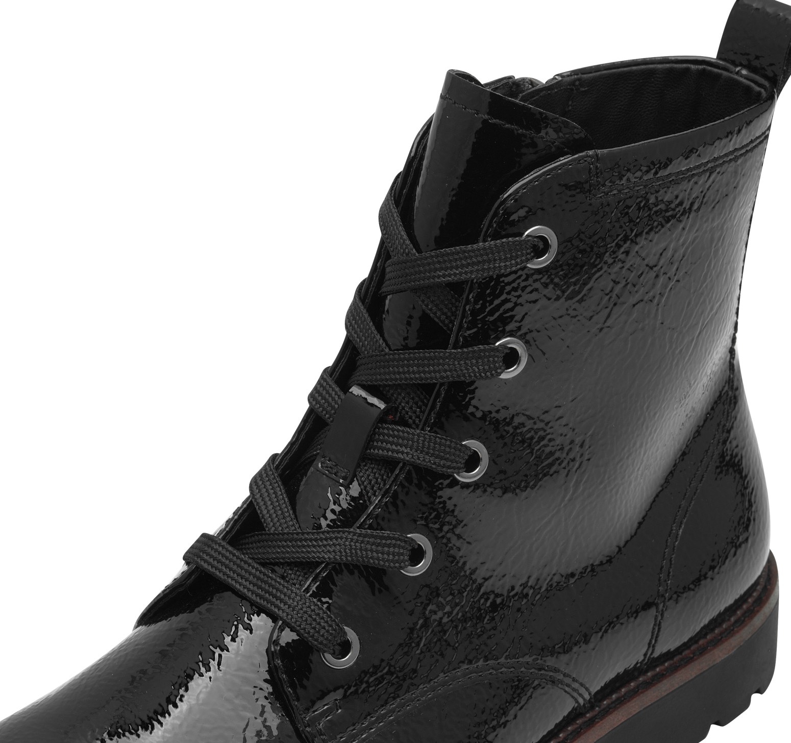 Tamaris Schnürboots, Blockabsatz, Schnürstiefelette in veganer Verarbeitung