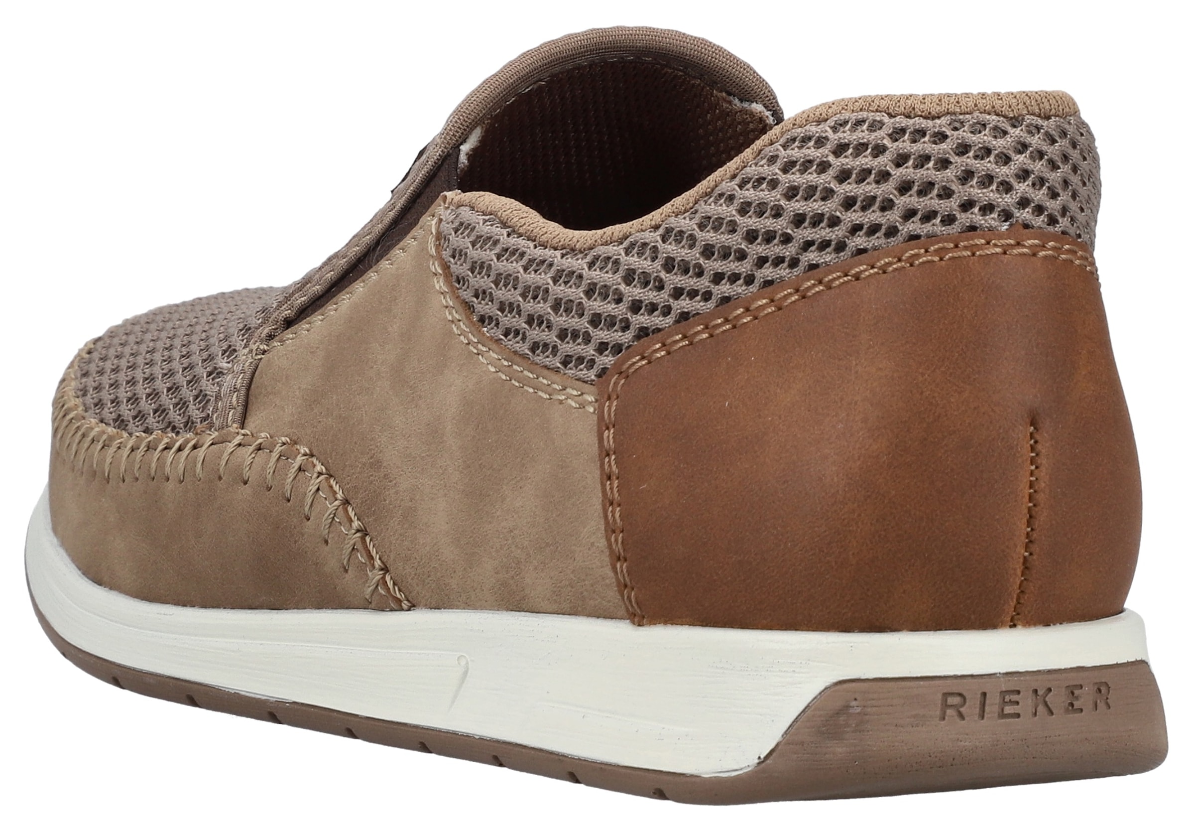 Rieker Slipper  Slip-on Sneaker, Schlupfschuh mit Stretcheinsätze