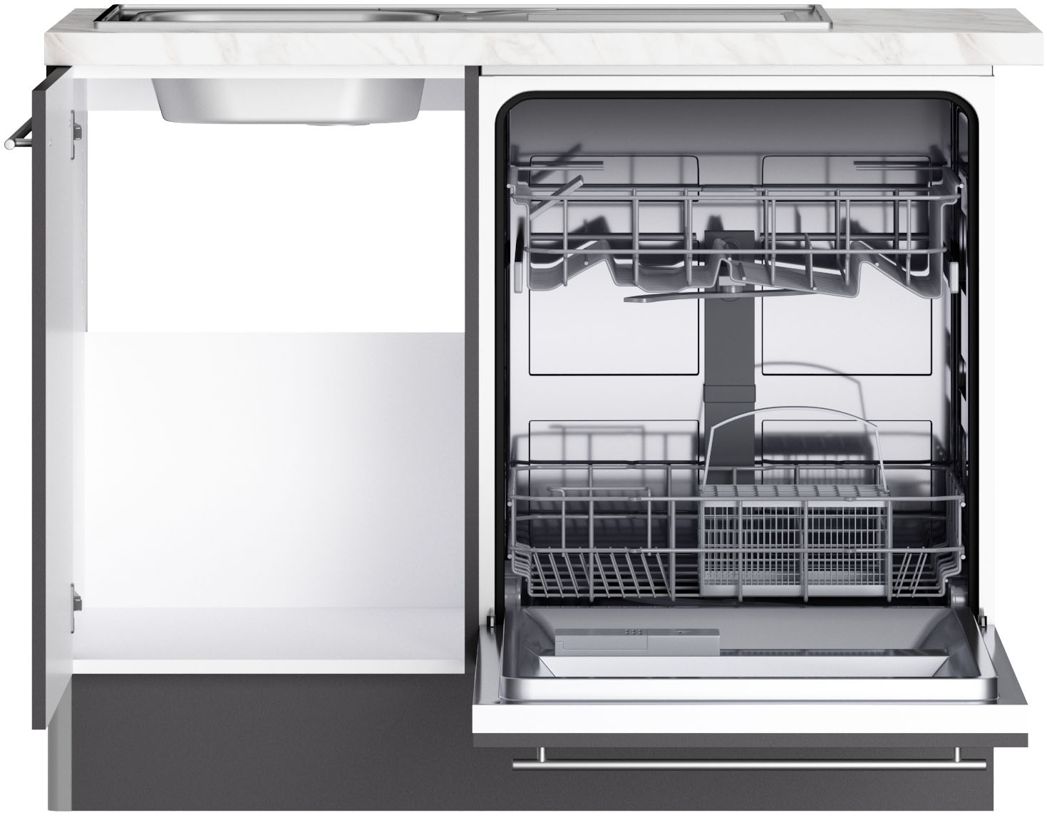OPTIFIT Küche »Bern2«, Stellmaße 295 x 175 cm, wahlweise mit E-Geräten
