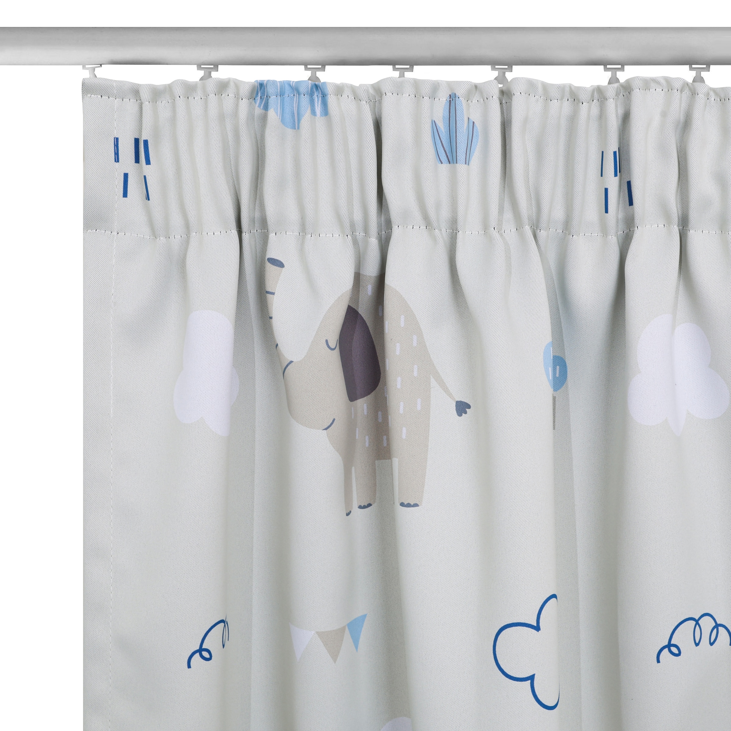 OTTO home Gardine »Maurrice« Multifunktionsband 1 Stk. tlg. Blickdicht, Multifunktionsband, Pflegeleicht, Elefanten Design