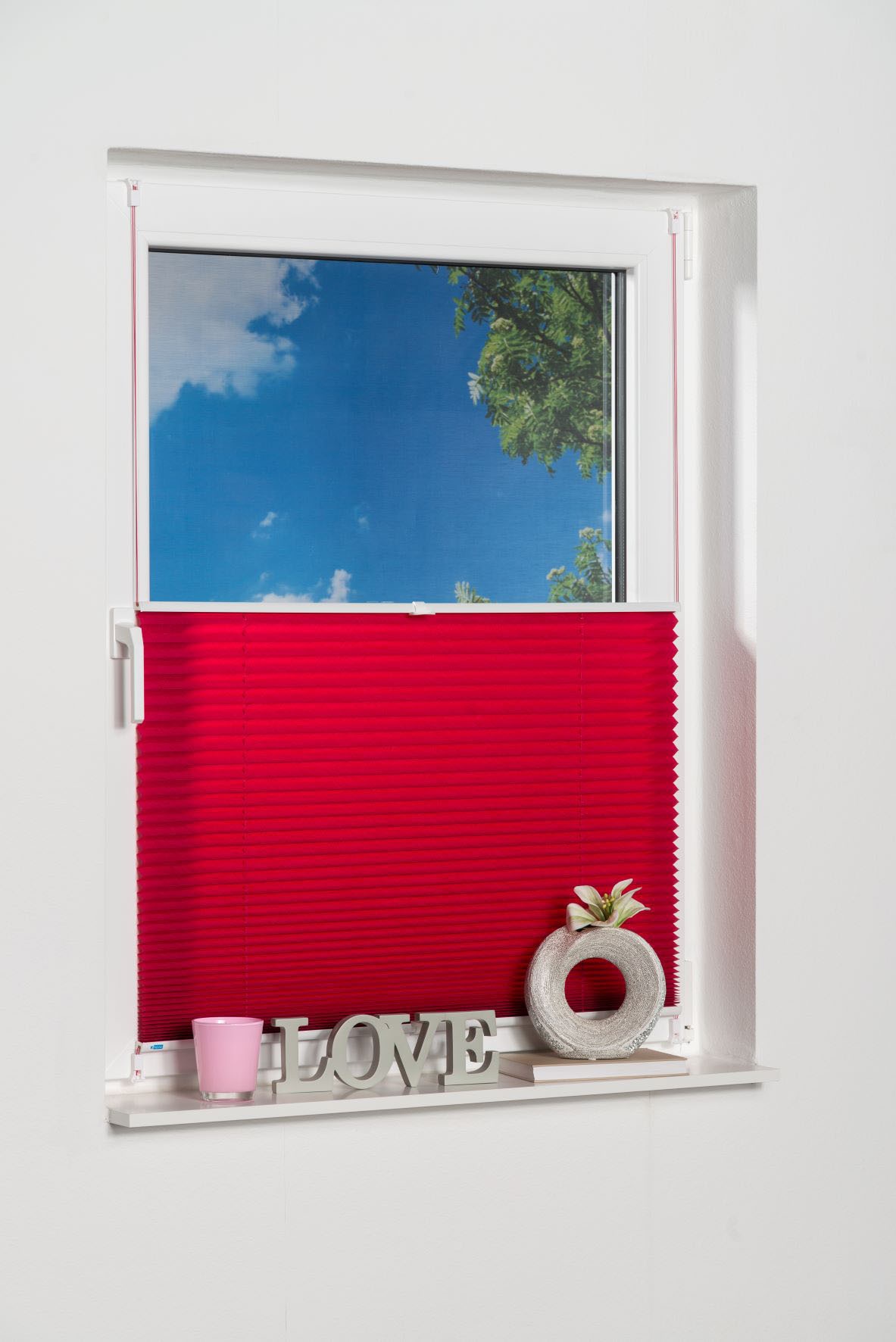 K-HOME Plissee »Klemmfix Pisa«, Lichtschutz, ohne Bohren, verspannt, Crushed-Optik