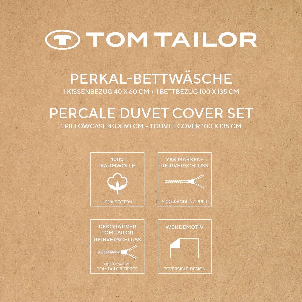 TOM TAILOR HOME Bettwäsche »STRIPES WITH A KICK in Gr. 135x200cm oder 155x220cm«, new bedroom, farbige Paspel am Kissen
