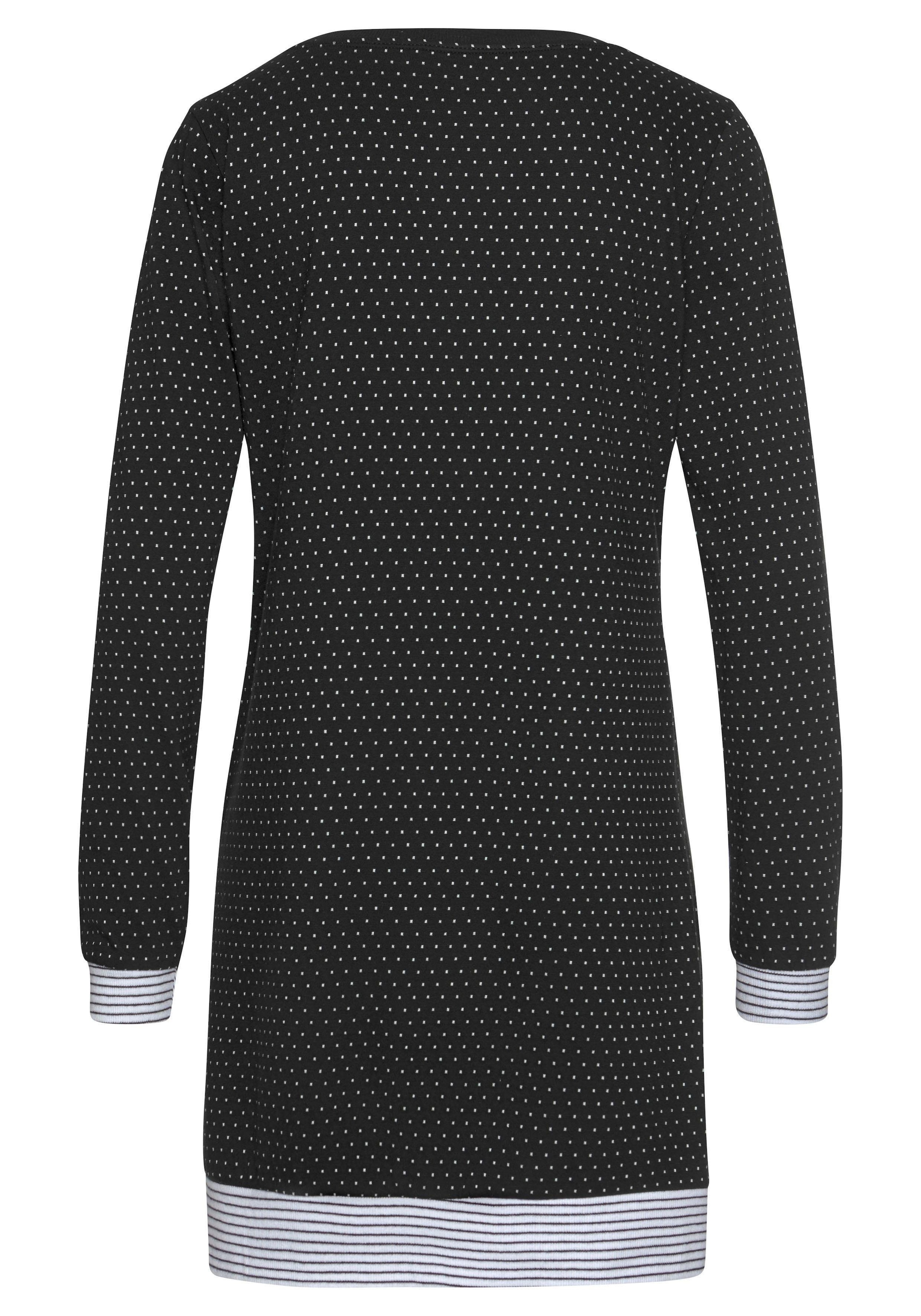 Vivance Dreams Nachthemd 1-teilig,  mit Pünktchen- und Streifenmuster