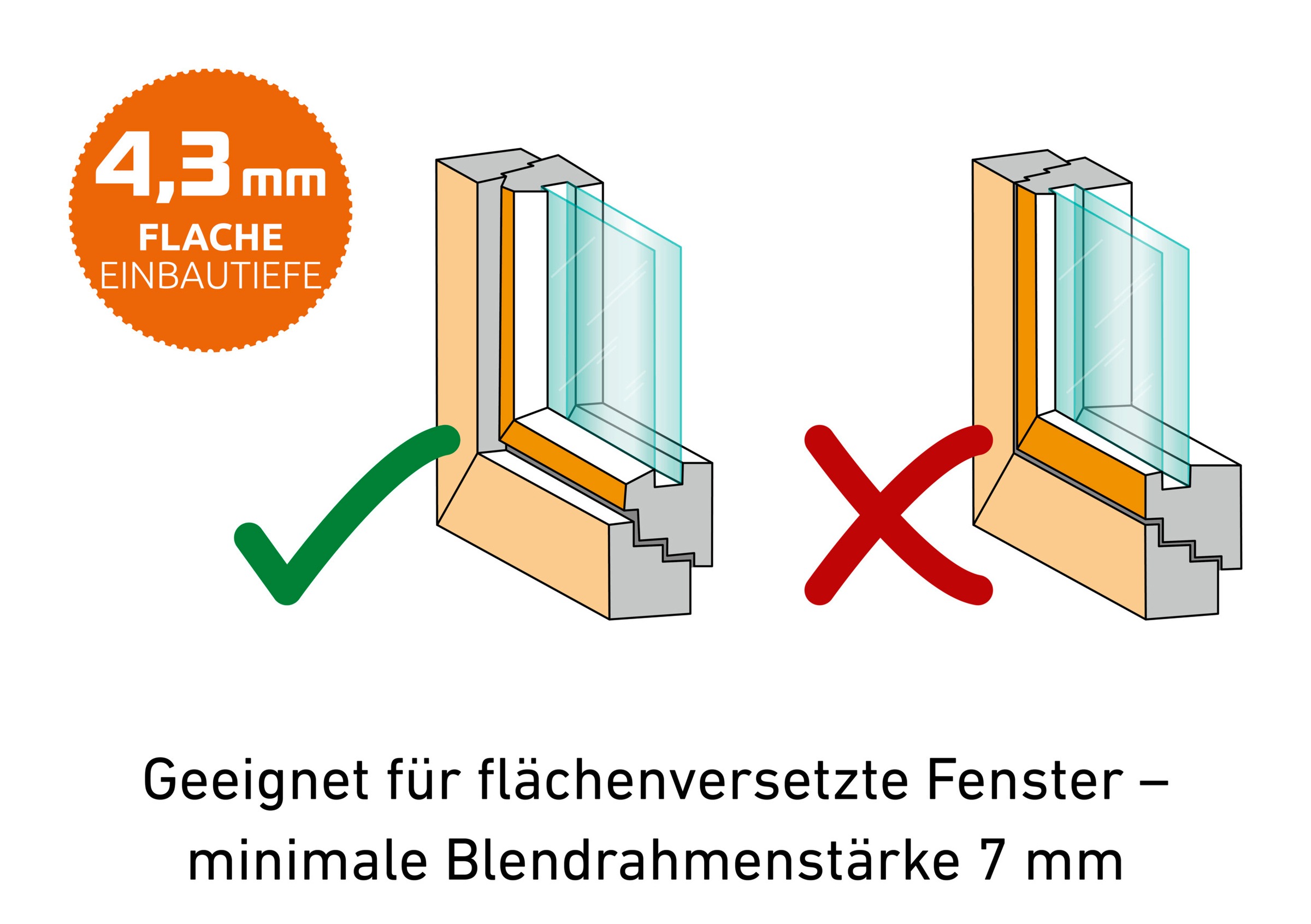 Windhager Insektenschutz-Fensterrahmen »Ultra Flat Fenster«, BxH: 120x150 cm