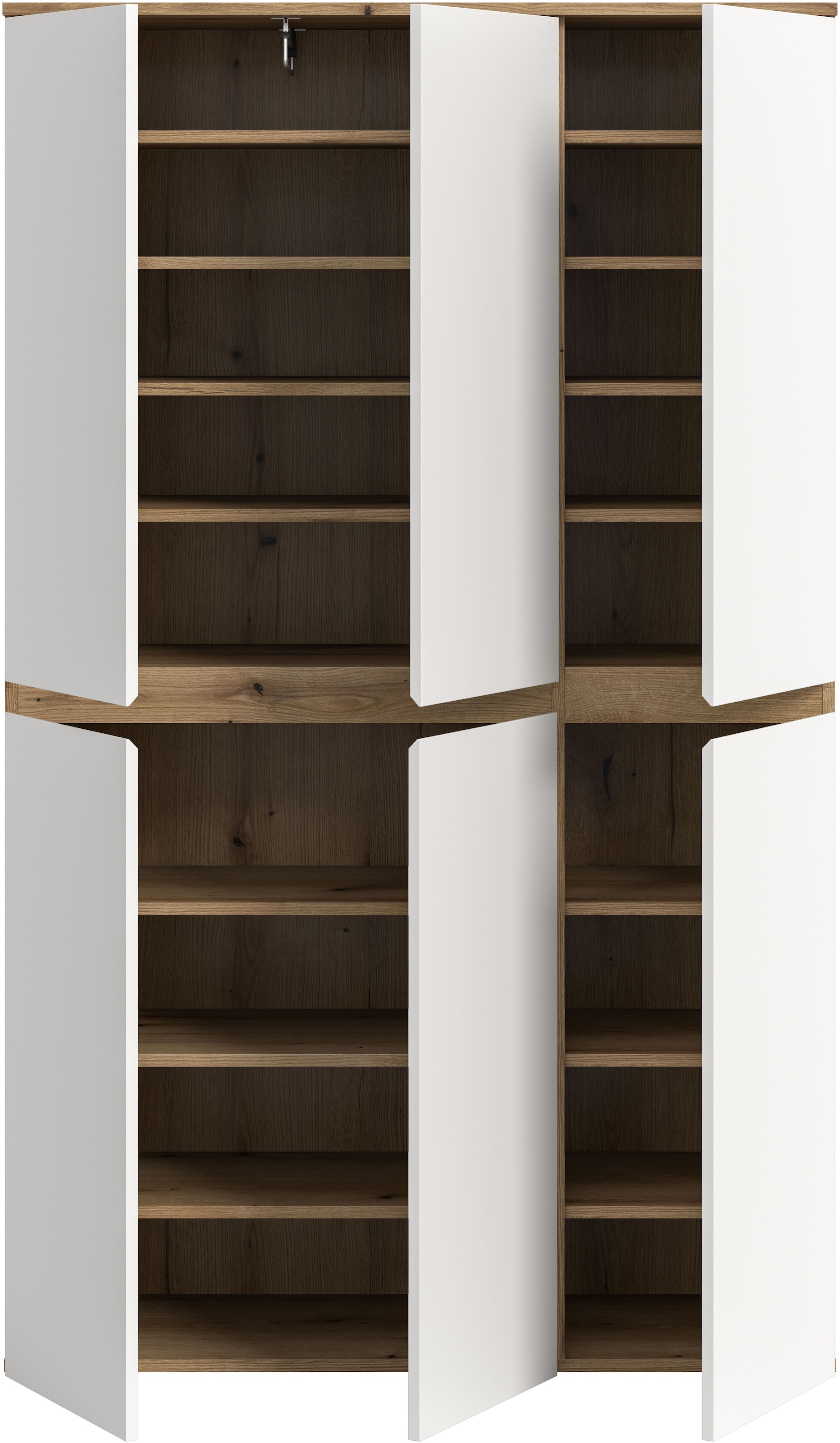 Home affaire Mehrzweckschrank »CIPELA« 1 Stk. tlg. BxH:105x175 cm, viel Stauraum, variable Einlegeböden, Kleiderstange