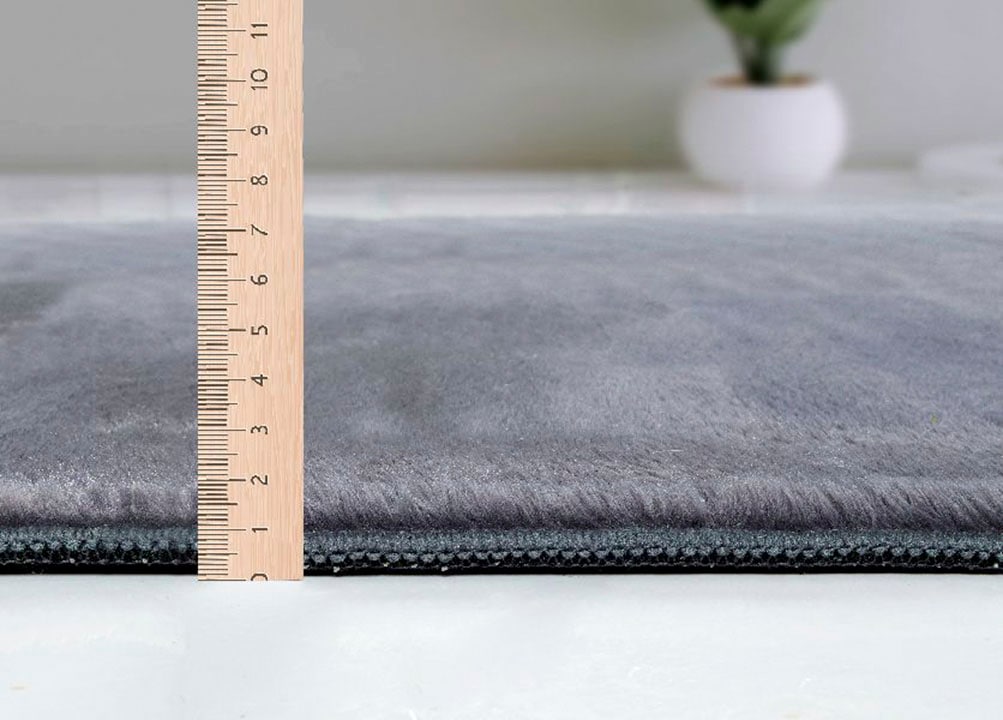 the carpet Teppich »Cosy«, rund, 11 mm Höhe, Wohnzimmer Teppich Fell-Optik waschbar elegant