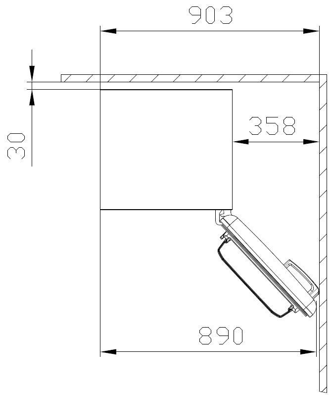 Amica Table Top Kühlschrank, KS 15611 R, 87,5 cm hoch, 55 cm breit