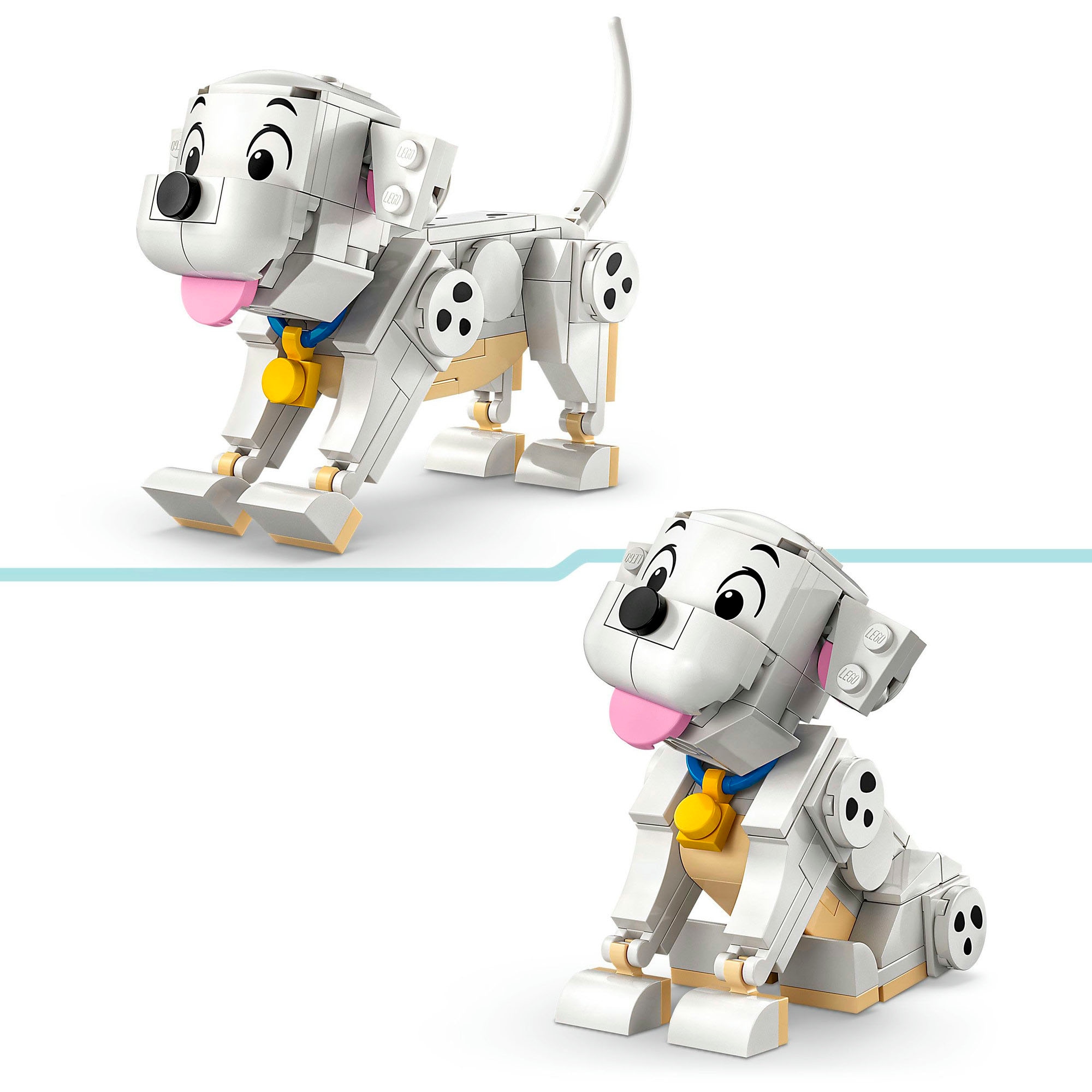 LEGO® Konstruktionsspielsteine »Die Welpen Lucky und Penny aus 101 Dalmatiner (43271)«, (268 St.), LEGO Disney Classic; Made in Europe