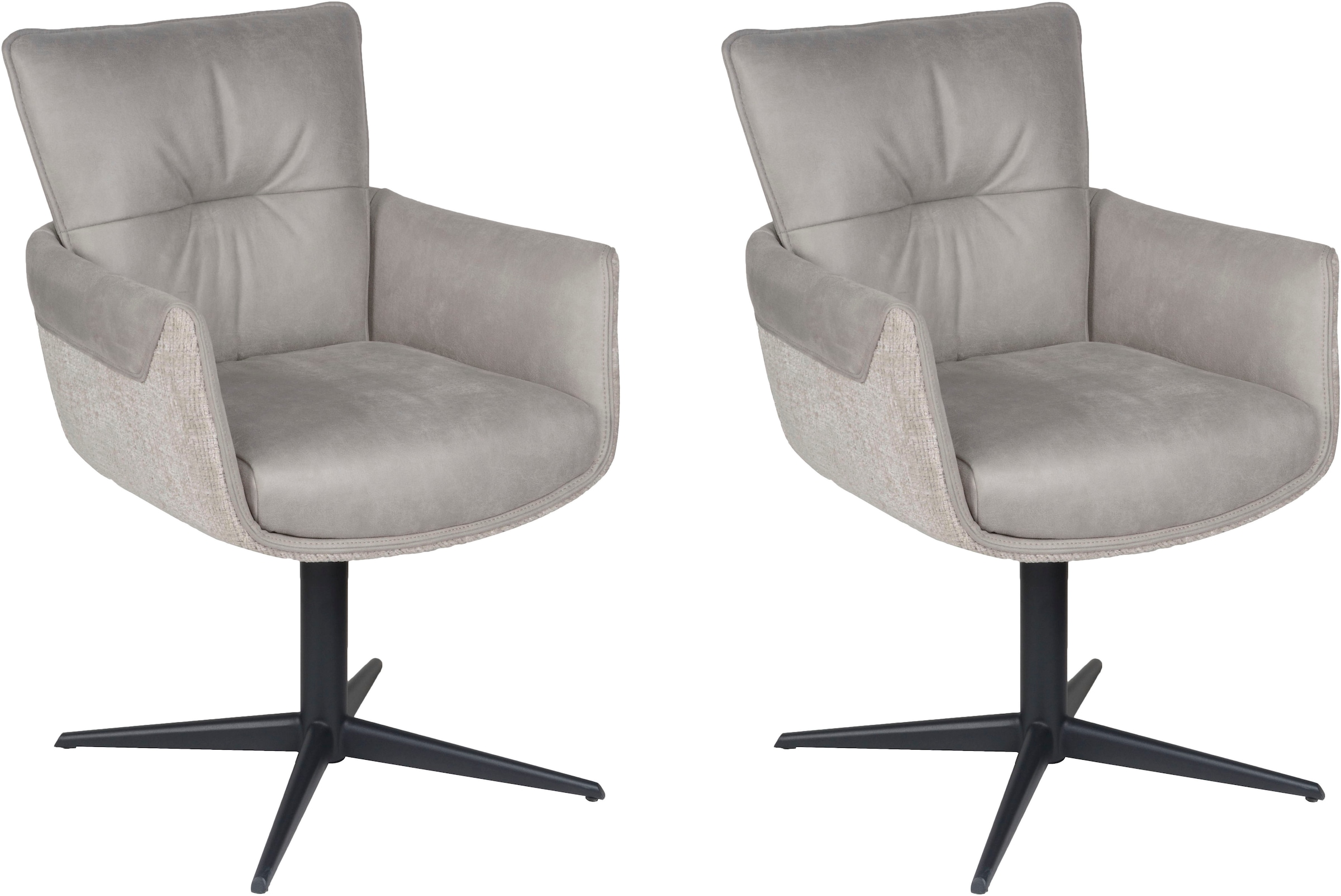 Home affaire Esszimmerstuhl »Milano« (Set) 2 Stk.Drehstuhl Milano beige