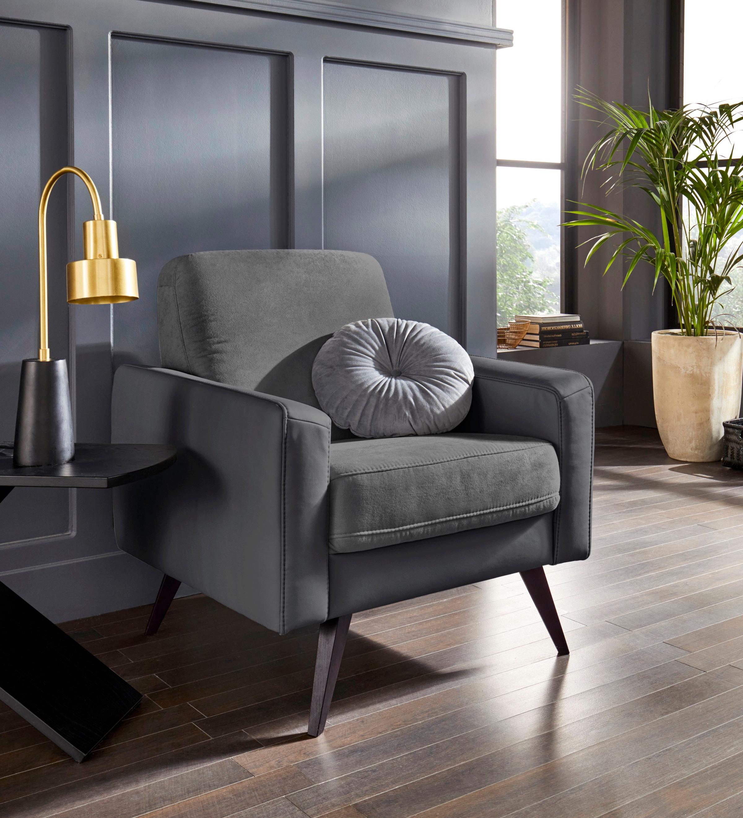 exxpo - sofa fashion Sessel »Samso, Loungesessel mit tollem Sitzkomfort«, K günstig online kaufen