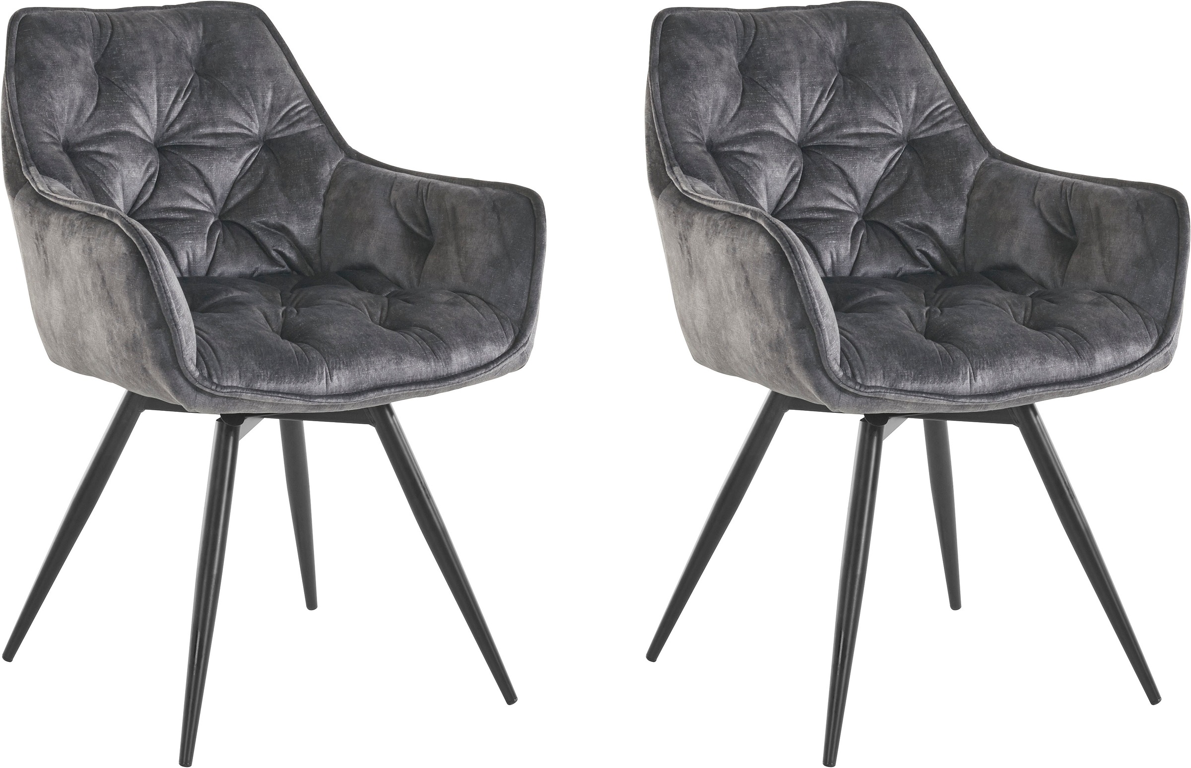 HELA Esszimmerstuhl »Mara« (Set) 2 Stk.Drehstuhl, Teddy Bezug, Webstoff ode günstig online kaufen