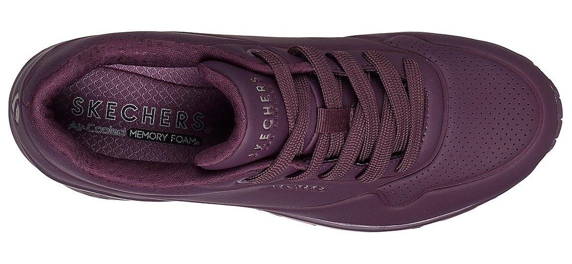 Skechers Wedgesneaker »UNO STAND ON AIR«, Freizeitschuh, Halbschuh, Schnürschuh weich gepolsterte Innensohle