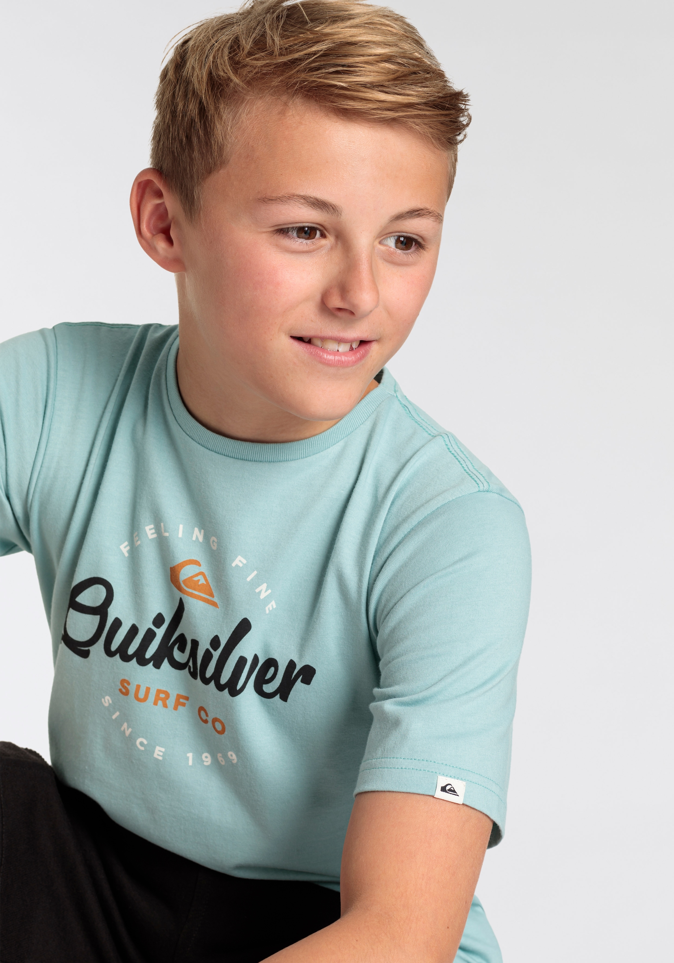 Quiksilver T-Shirt »ON POINT FLYIN SHORT SLEEVE TEE PACK YTH«, (2 tlg.)