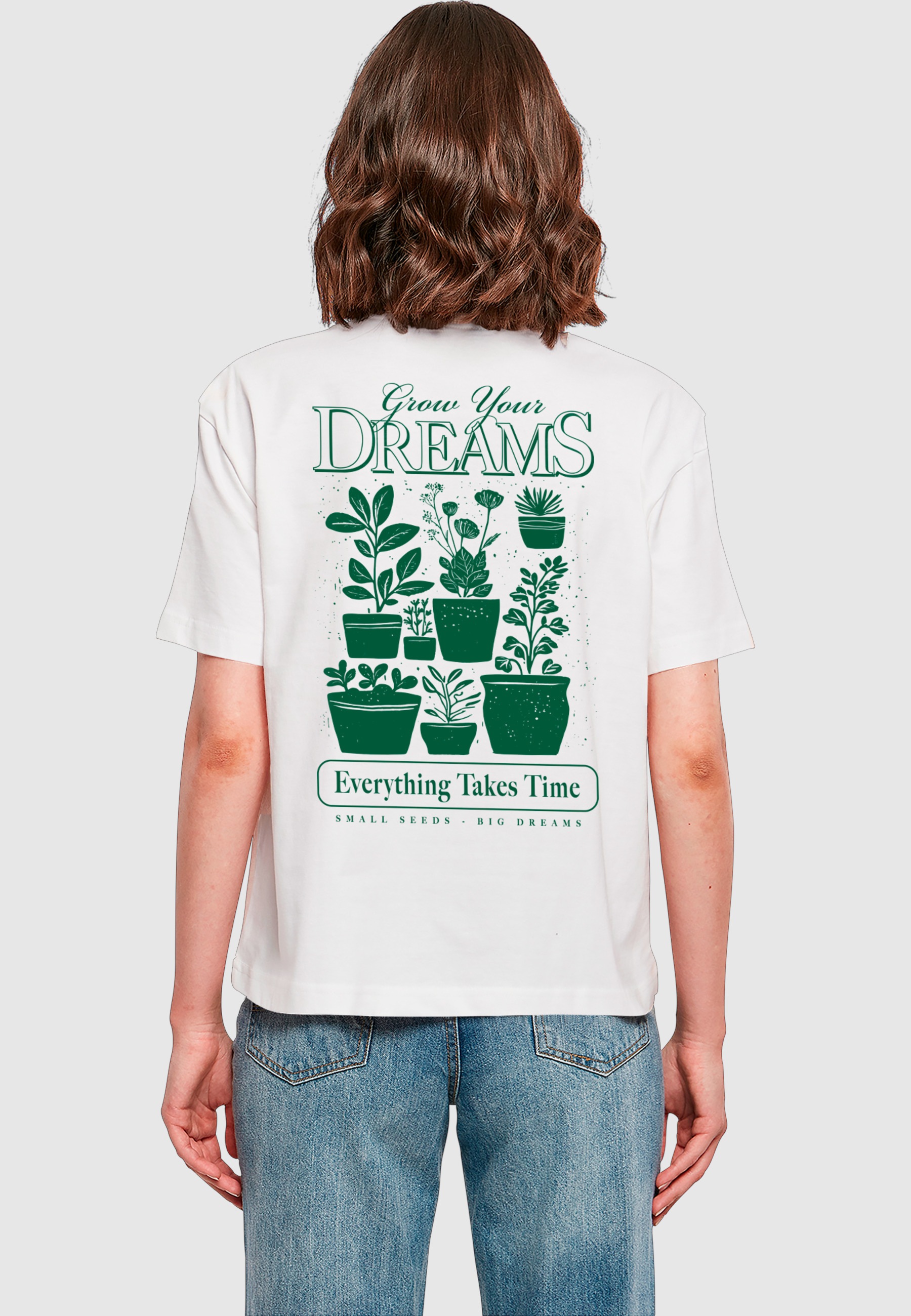 Miss Tee T-Shirt »Miss Tee Grow Your Dreams And Plants Tee« 1 Stk.