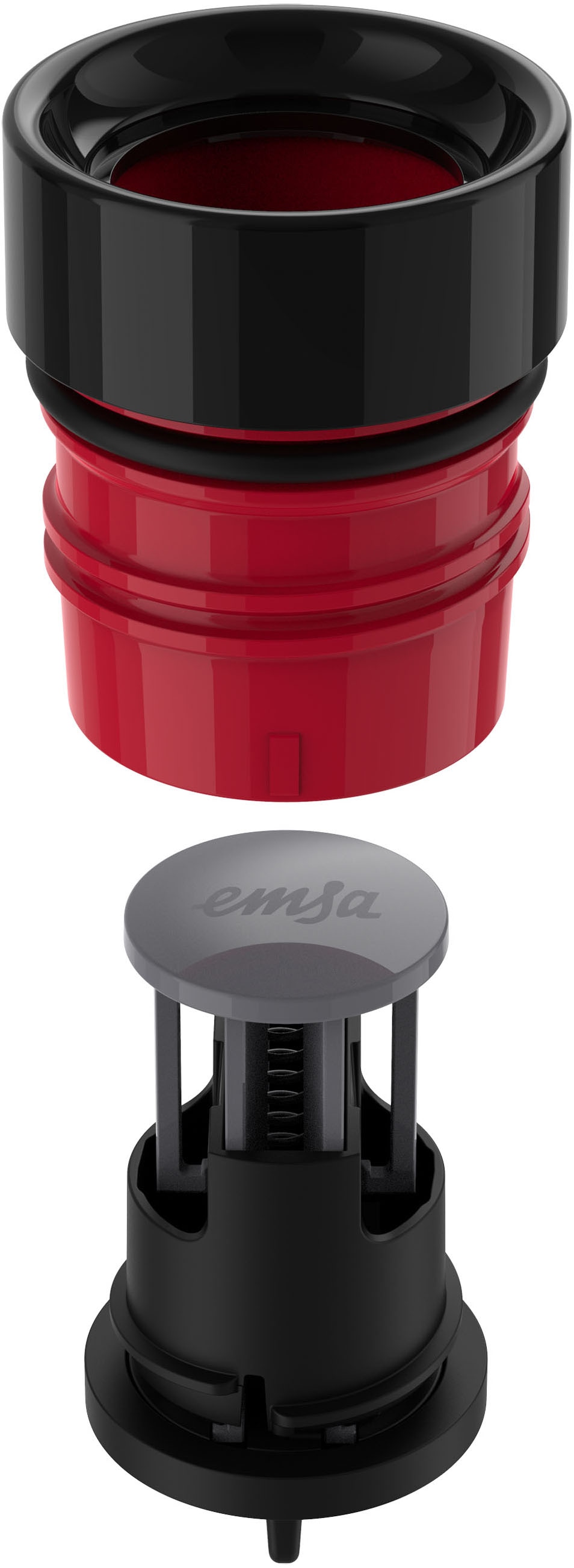 Emsa Isolierflasche »Bludrop Sleeve«, (1 tlg.), 0,7 Liter, Silikonmanschette, 360°-Trinköffnung, 24 h kalt, 12 h warm