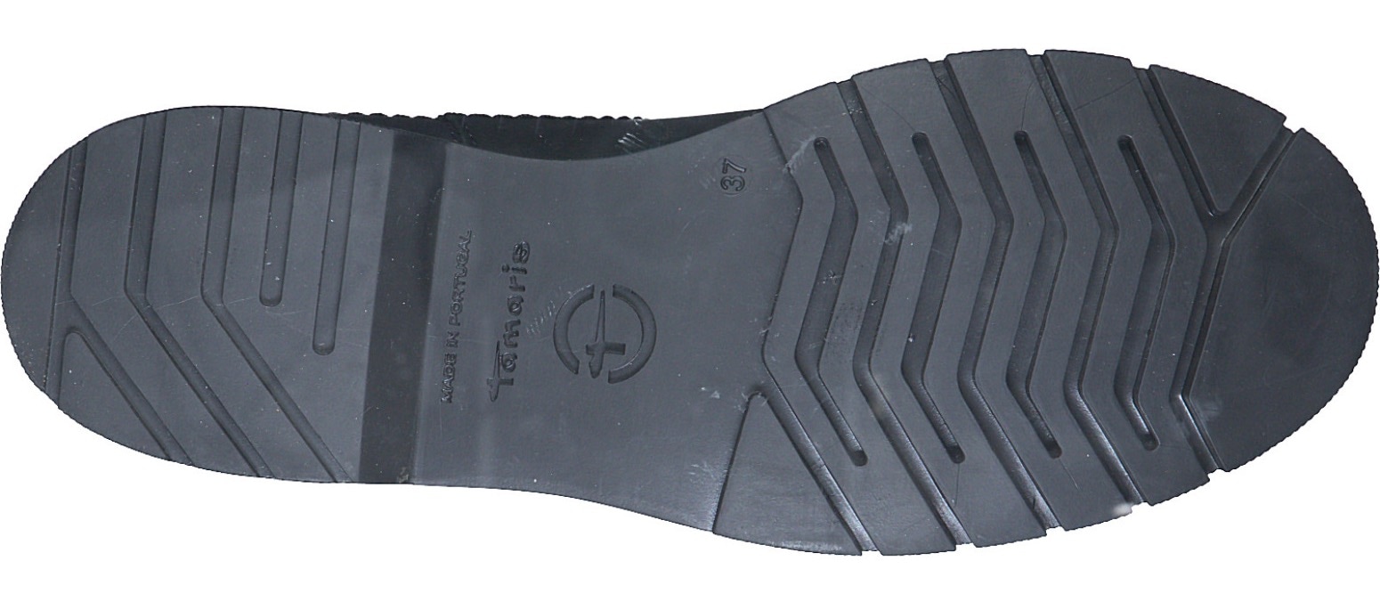 Tamaris Chelseaboots, Blockabsatz, Schlupfboots, Stiefelette mit zwei Anziehlaschen