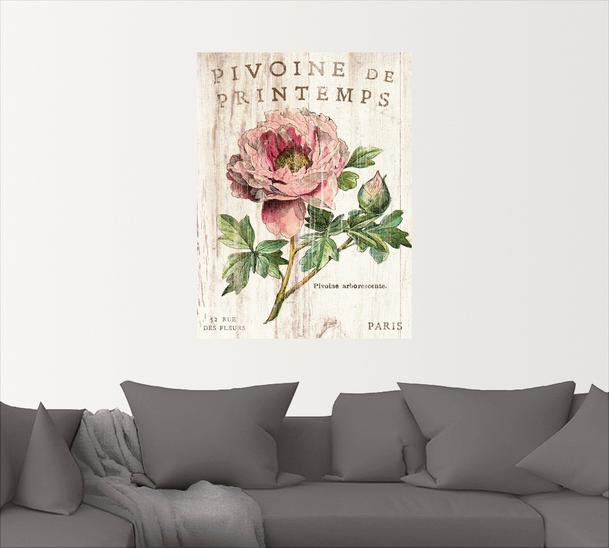 Artland Wandbild »Pfingstrose«, Blumen, (1 St.), als Leinwandbild, Poster, Wandaufkleber in verschied. Größen