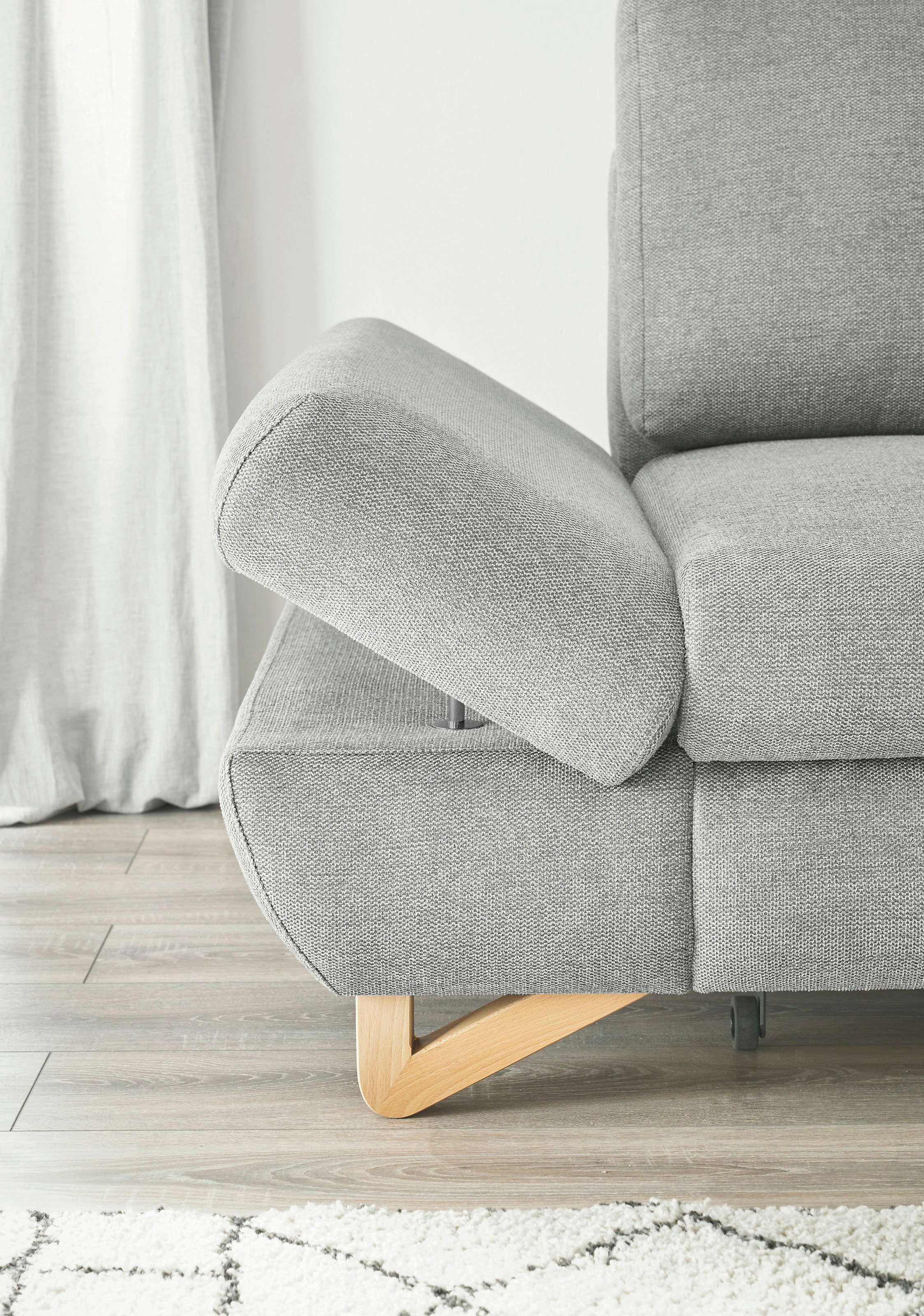 INOSIGN Ecksofa »City/Giron, L-Form,«, verstellbare Armlehnen mit Rasterfunktion
