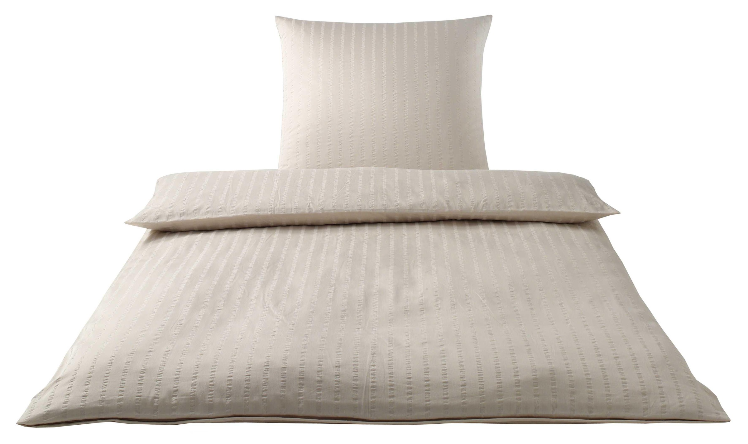 Elegante Bettwäsche »Chelsea« 2 Stk. tlg. gewebter Seersucker günstig online kaufen