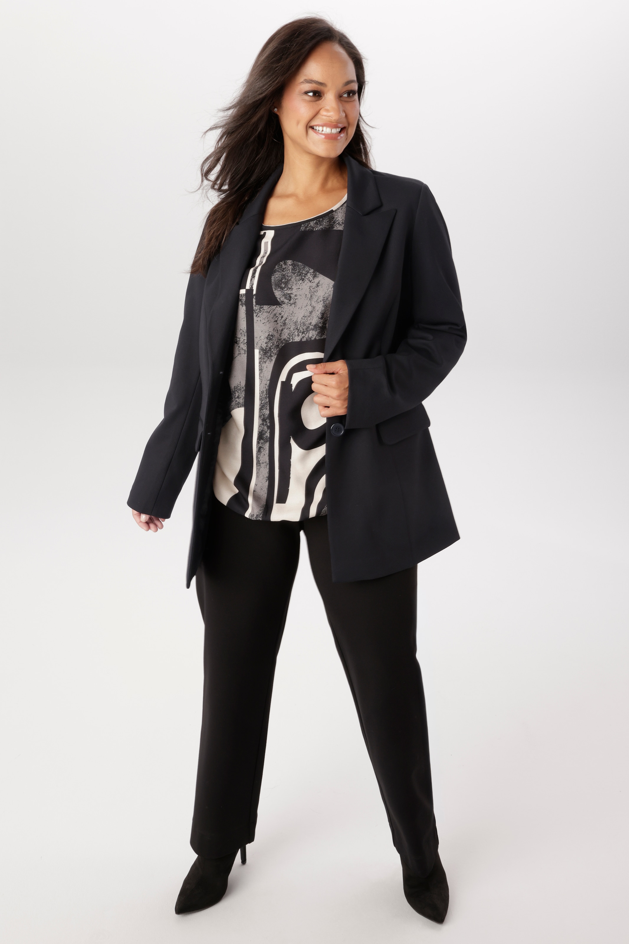 Aniston PLUS Jerseyblazer aus super bequemer elastischer Qualität