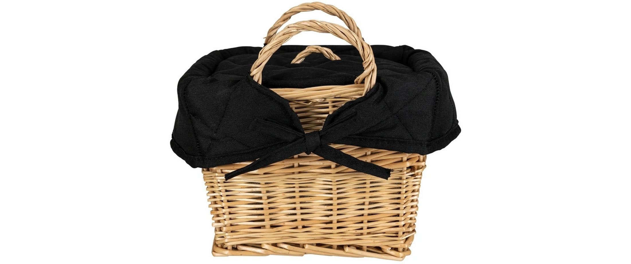 Nouvel Brotkorb »Black, 21 x 21 x 15 cm« Mit Einlage aus Baumwolle