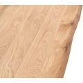 MCA furniture Esstisch »Greta«, Esstisch Massivholz mit Baumkante oder grader Kante