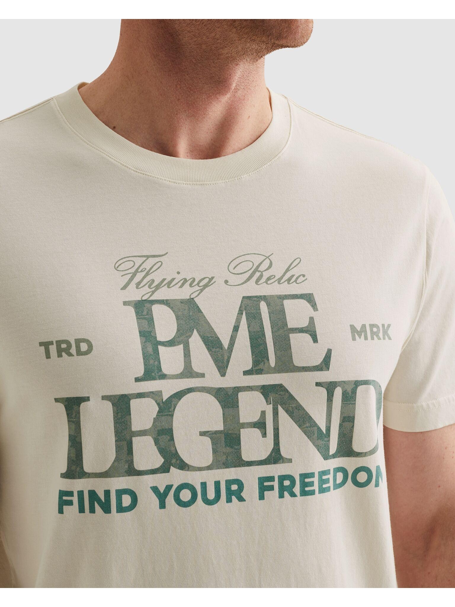 PME LEGEND T-Shirt »Short sleeve r-neck big print« Regular Fit, Kurzarm, lässiger Stil