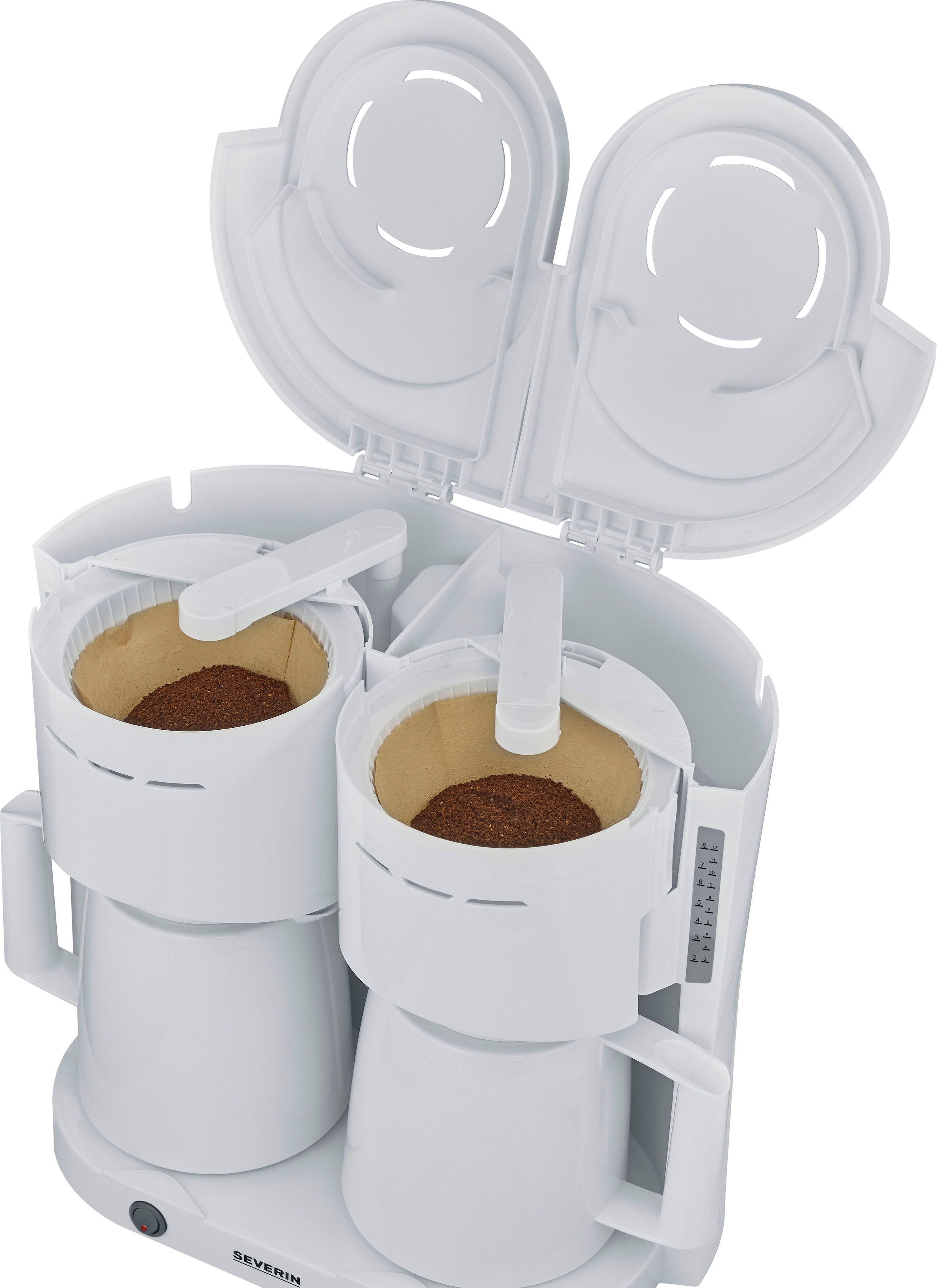 Severin Filterkaffeemaschine »KA 9314 Duo-Filterkaffeemaschine mit 2 Thermokannen«, 1 l Kaffeekanne, Papierfilter, 1x4