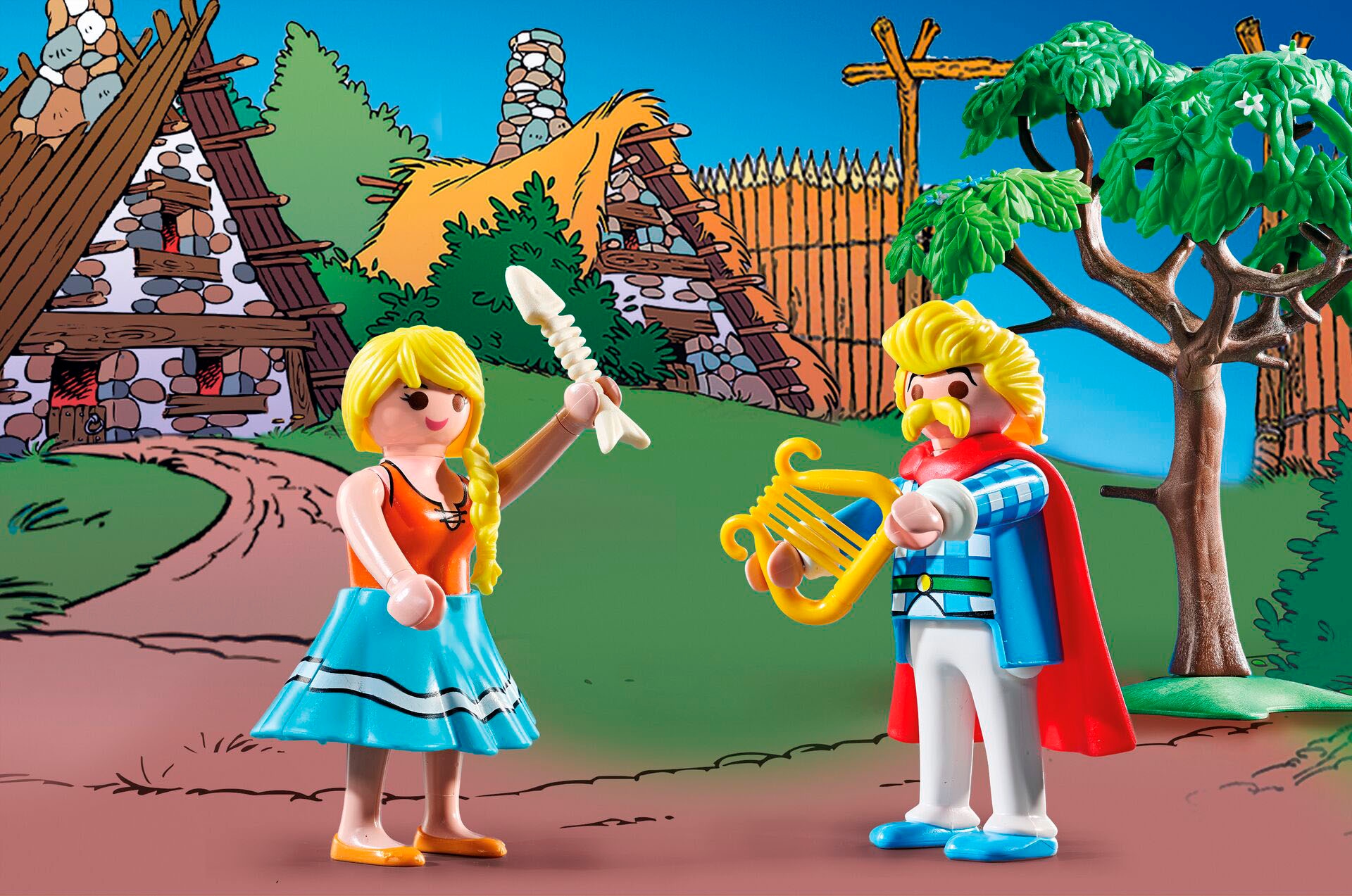 Playmobil® Konstruktions-Spielset »Asterix: Das Dorfbankett (71827), Playmobil Asterix«, (159 St.), Made in Europe