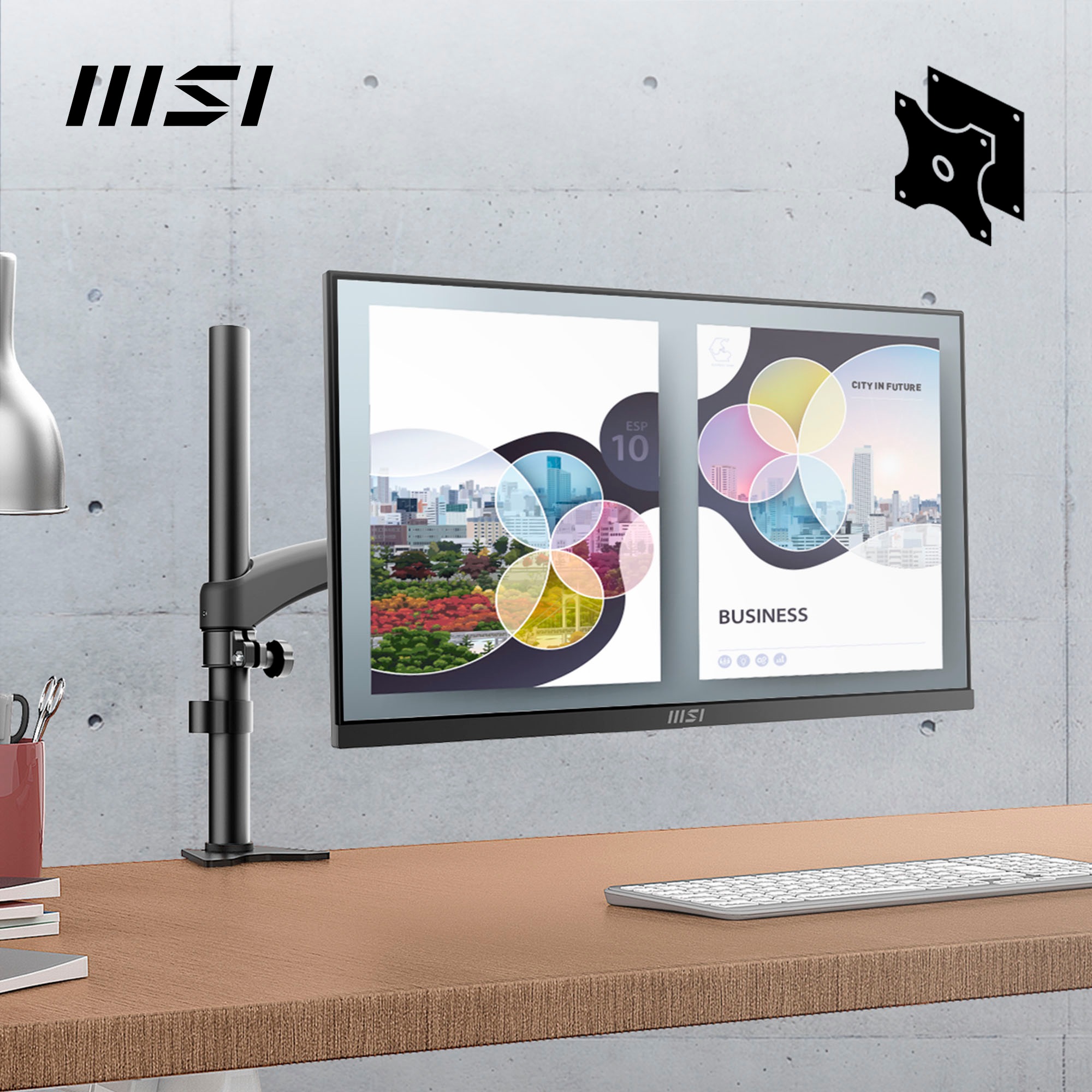 MSI LED-Monitor »PRO MP2412«, 60 cm/24 Zoll, 1920 x 1080 px, Full HD, 1 ms Reaktionszeit, 100 Hz