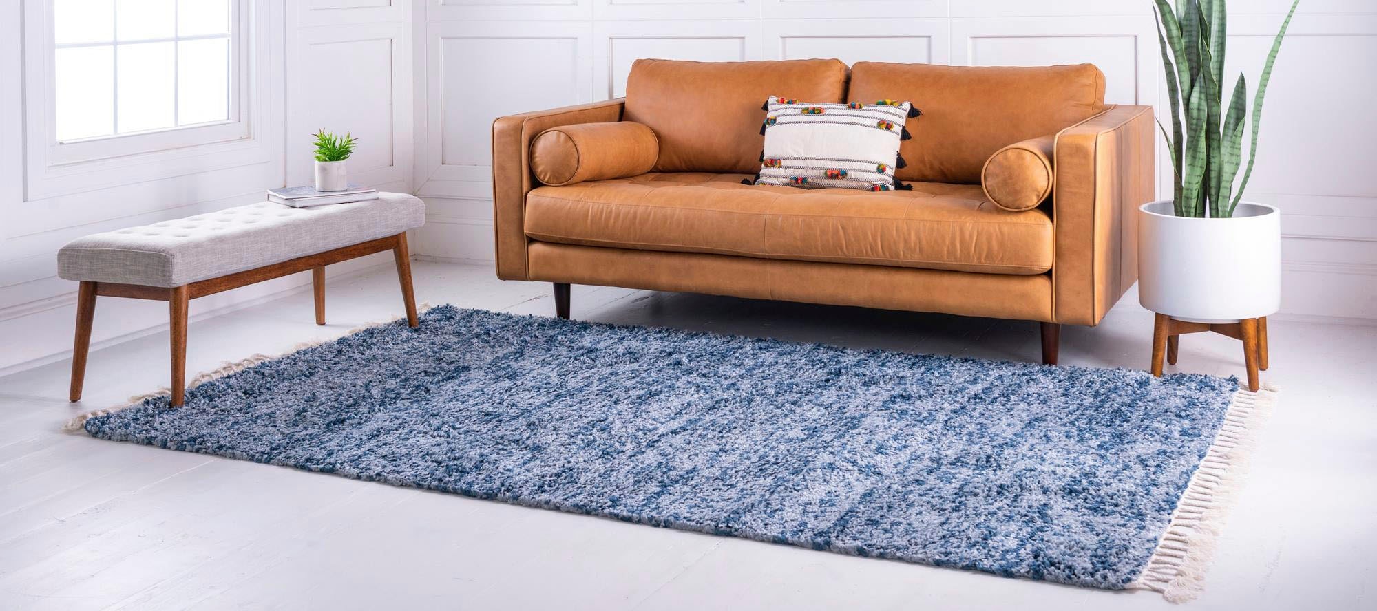 Myflair Möbel & Accessoires Hochflor-Teppich »Top Shag, LAGERRÄUMUNG!«, rechteckig, 32 mm Höhe, gewebt, melierte Optik, weich & kuschelig, mit Fransen