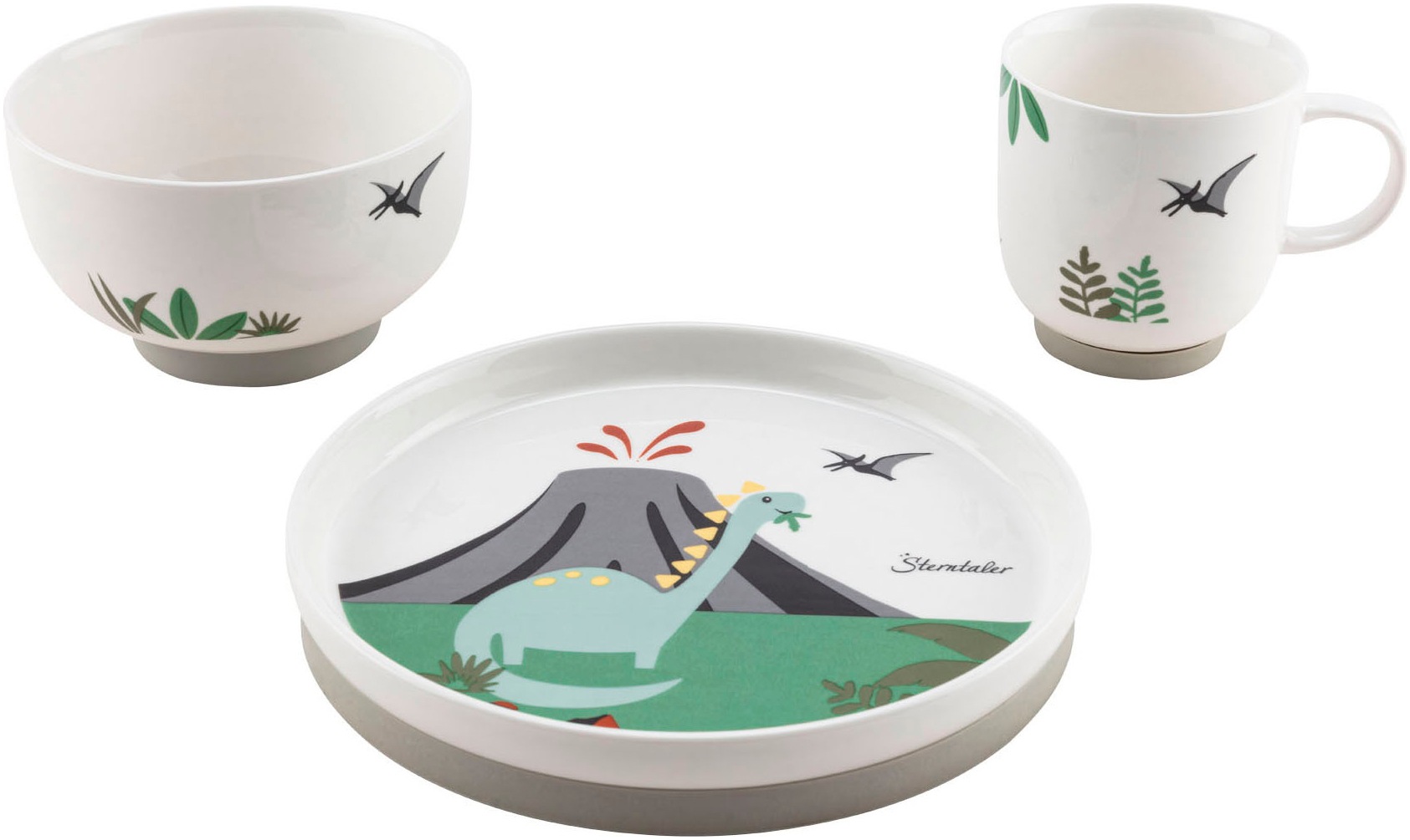 Sterntaler® Kindergeschirr-Set »Dino Rexi«, (Set, 3 tlg.)