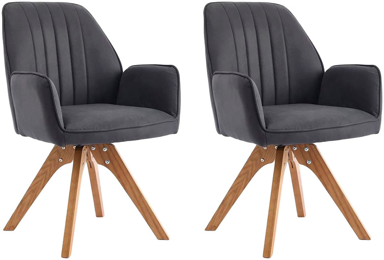 Home affaire Stuhl »Pollenca«, (Set), 2 St., Microfaser, tolle Optik günstig online kaufen