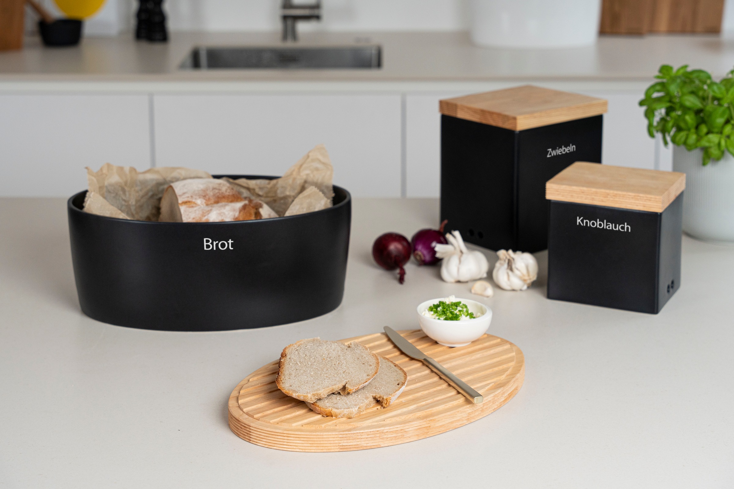 Continenta Vorratsdose 1 Stk. tlg. Knoblauchtopf günstig online kaufen